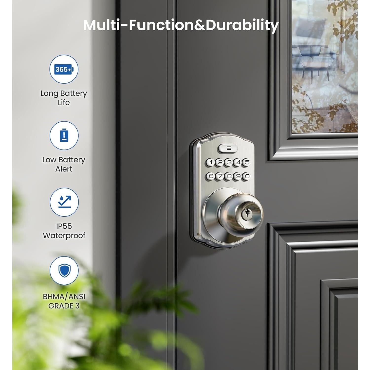 Cerradura Digital Veise KS03 con Teclado y Auto-bloqueo