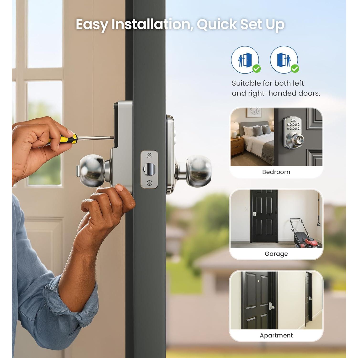 Cerradura Digital Veise KS03 con Teclado y Auto-bloqueo