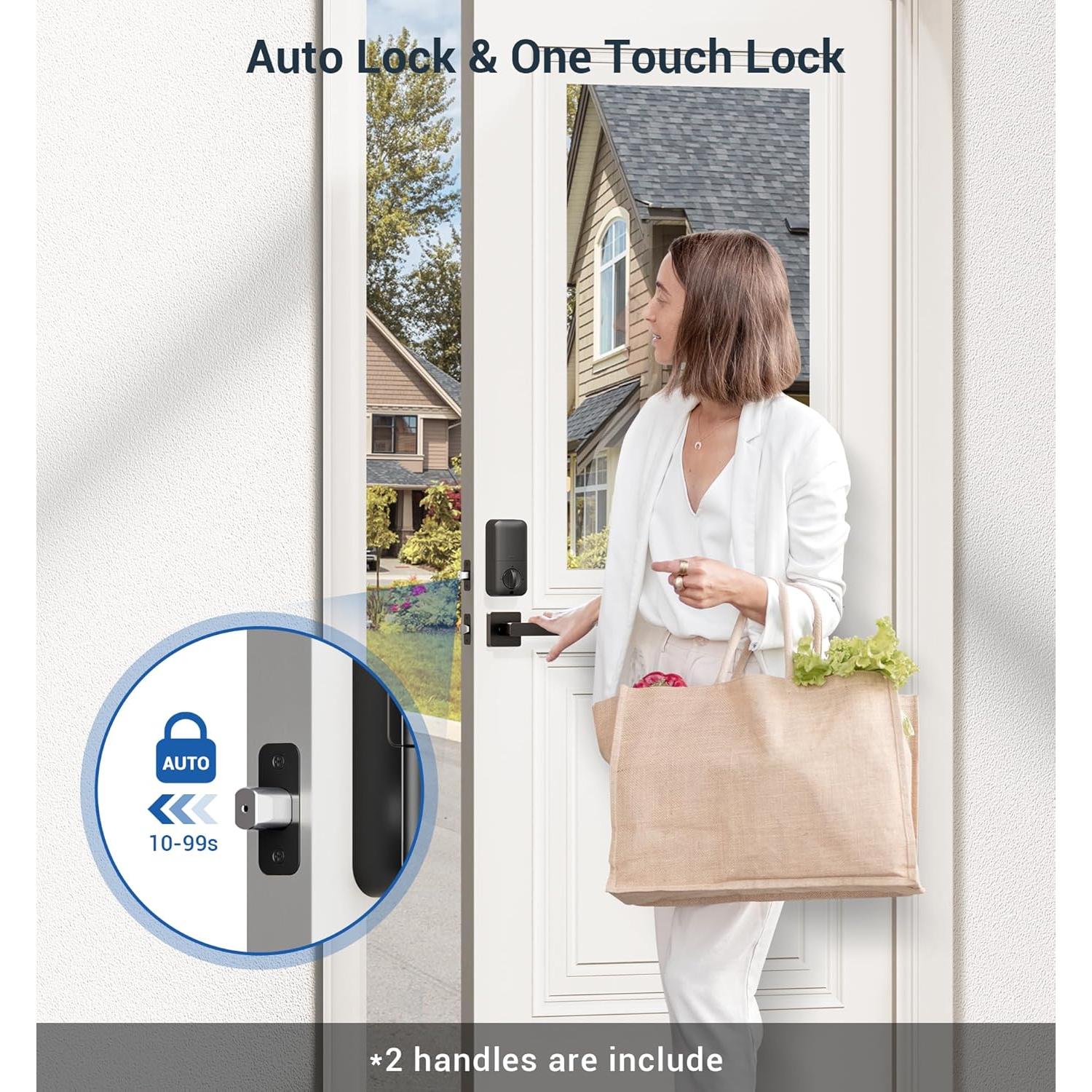 Cerradura Electrónica Veise KS02D con Huella Dactilar y Teclado