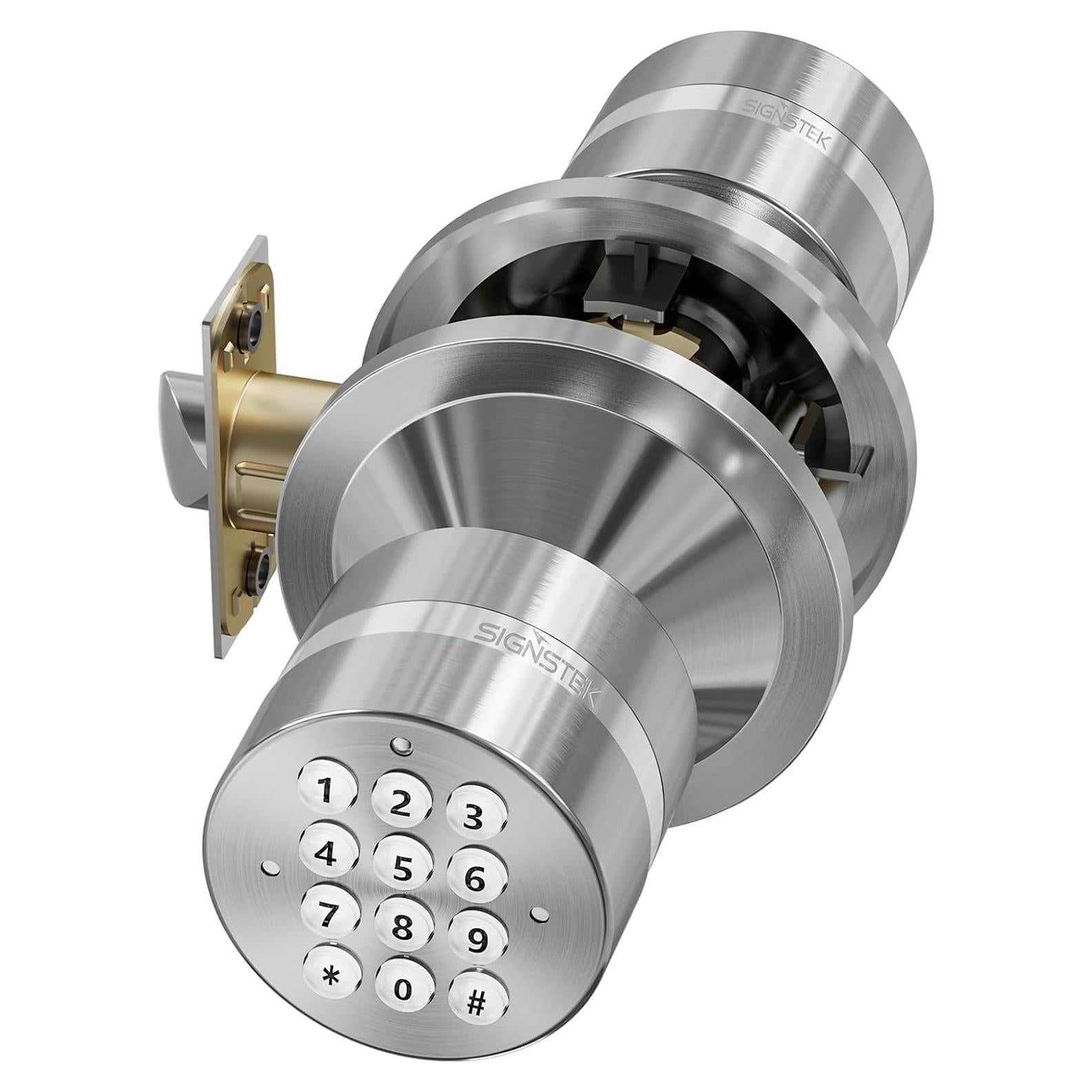 Cerradura Electrónica Sin Llave Signstek YL-99 Níquel Satinado