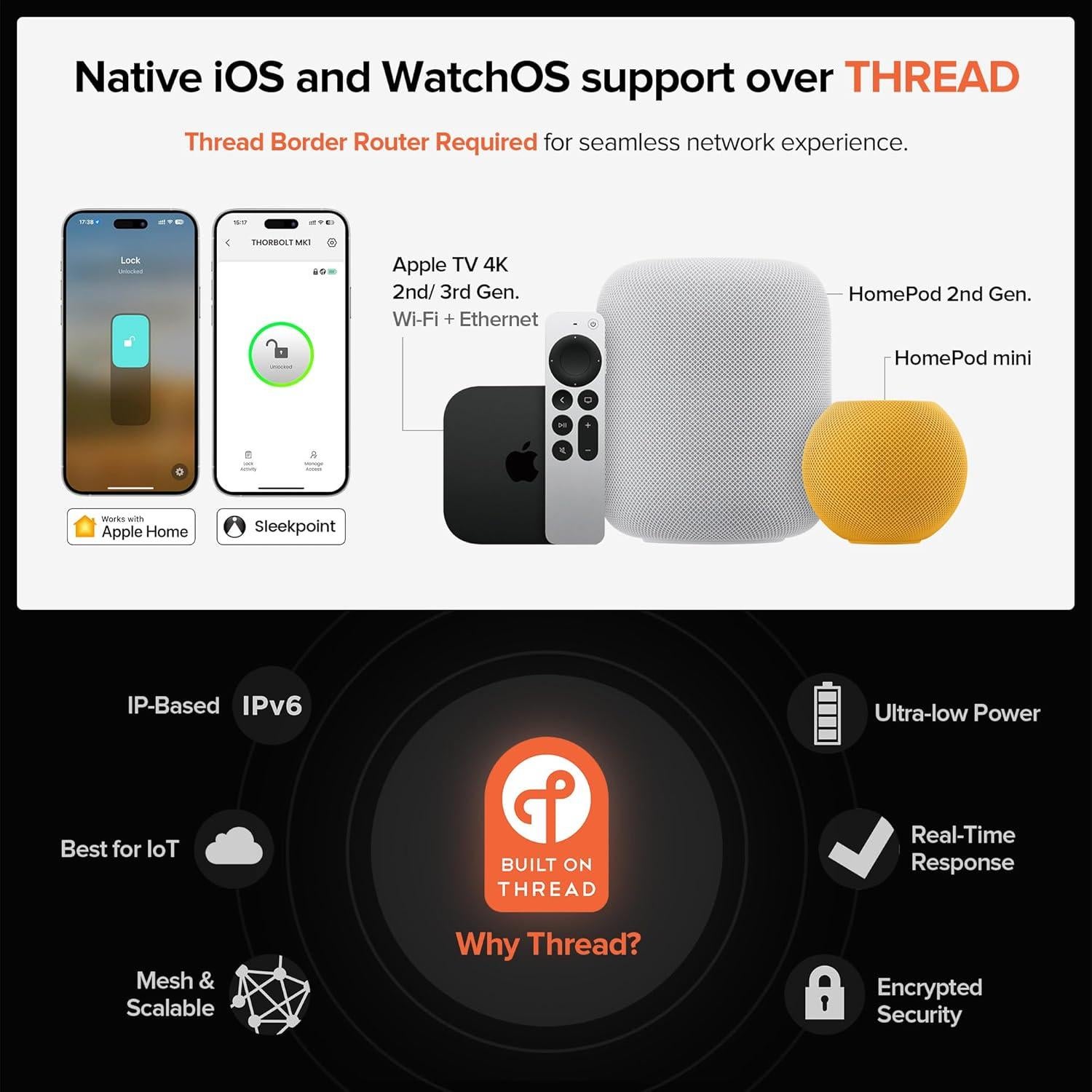 Cerradura Inteligente ThorBolt X1 con Huella Dactilar y HomeKit