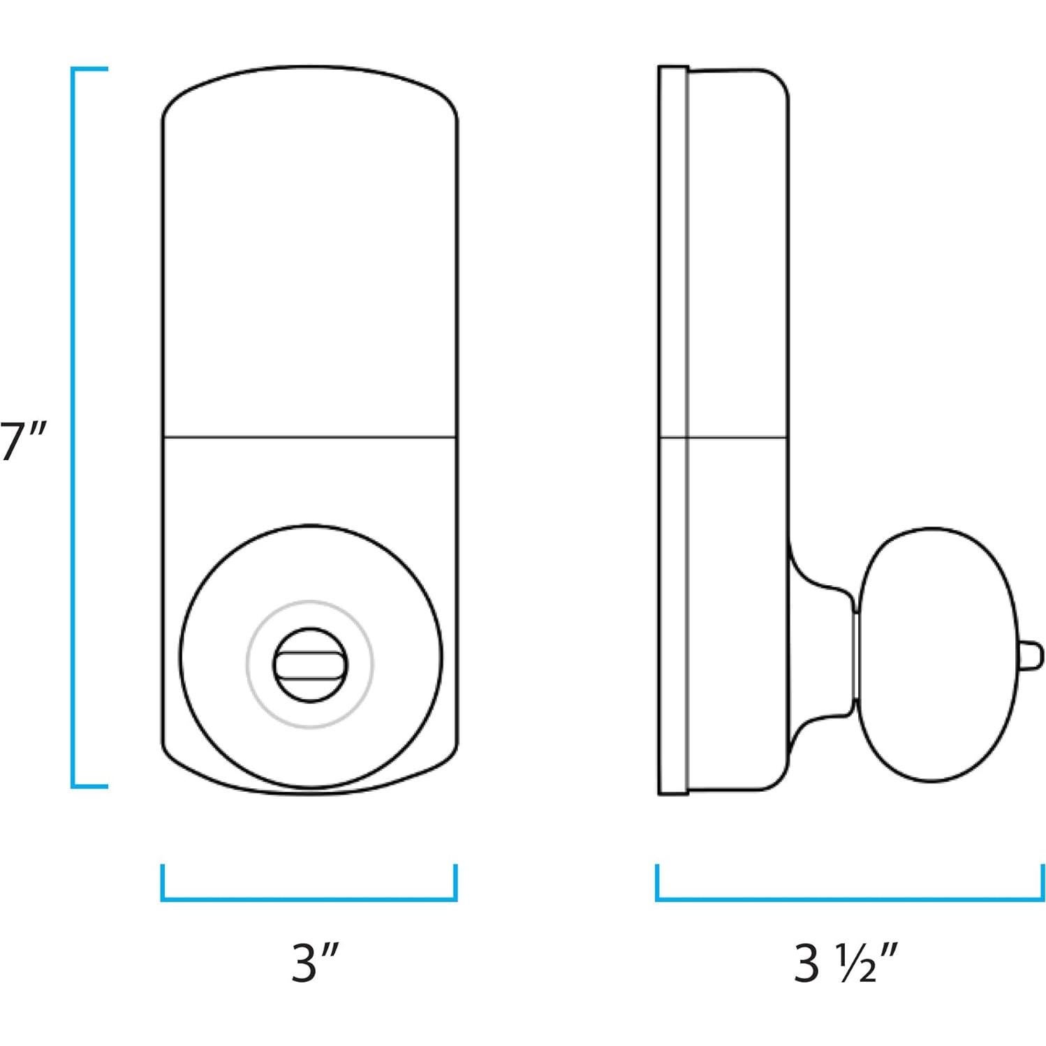Cerradura Electrónica Sin Llave MiLocks DKK-02SN Niquel Satinado