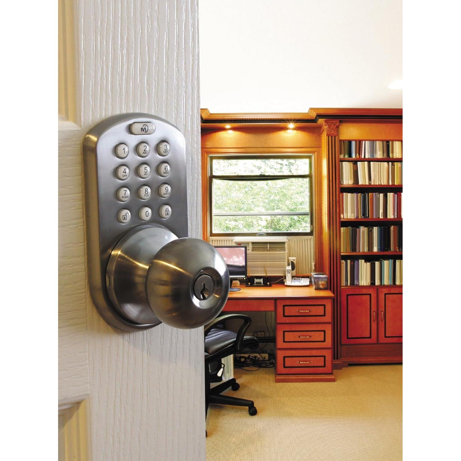 Cerradura Electrónica Sin Llave MiLocks DKK-02SN Niquel Satinado