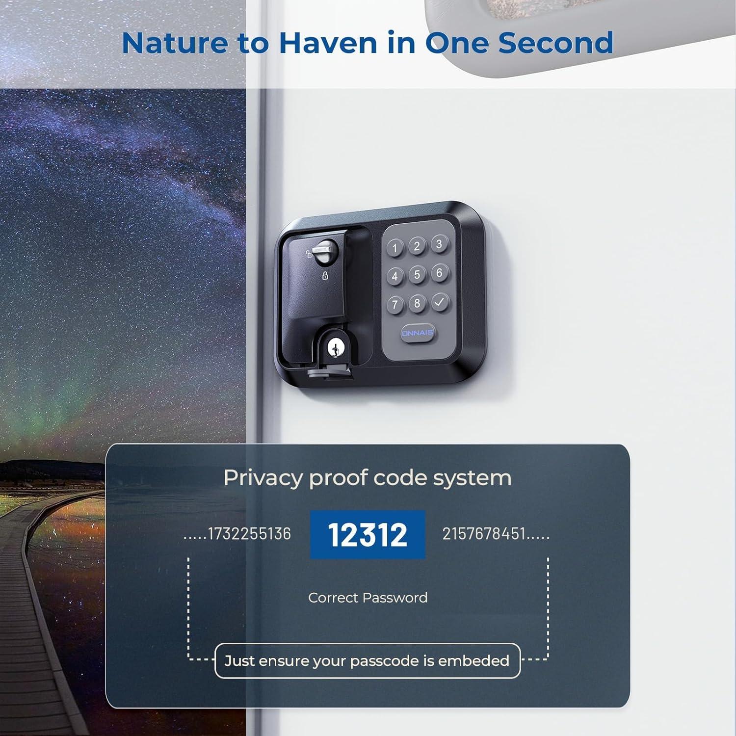 Cerradura de puerta sin llave ONNAIS para RV con control remoto