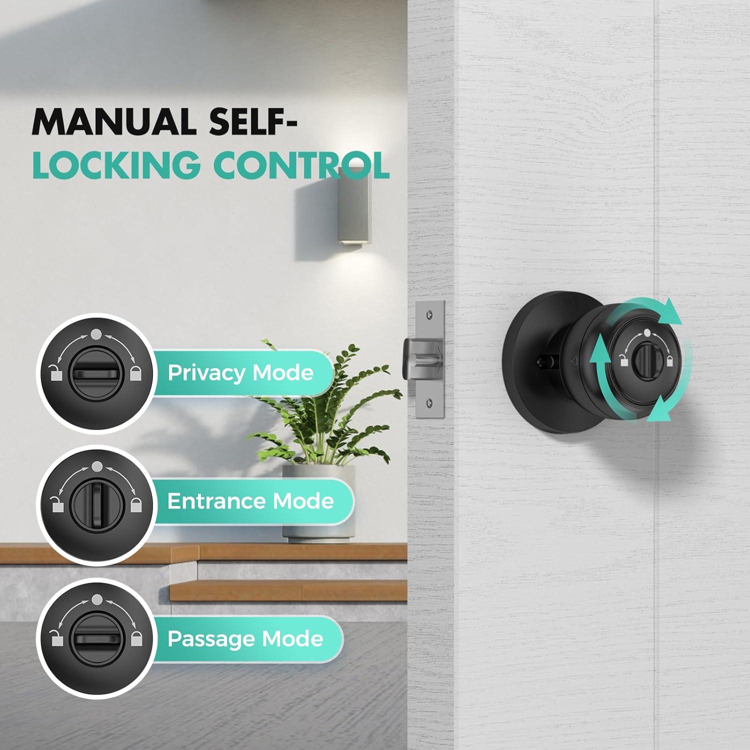 Cerradura Inteligente Sivmn MS-10C con Teclado y Huella Dactilar