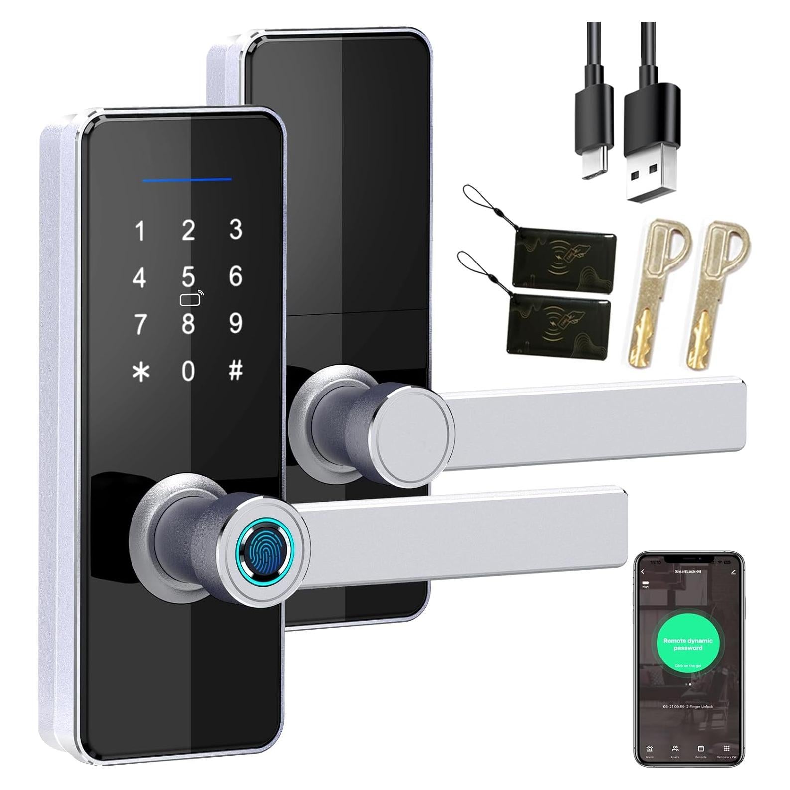 Cerradura Inteligente VIGOPKA con Huella Dactilar y Teclado