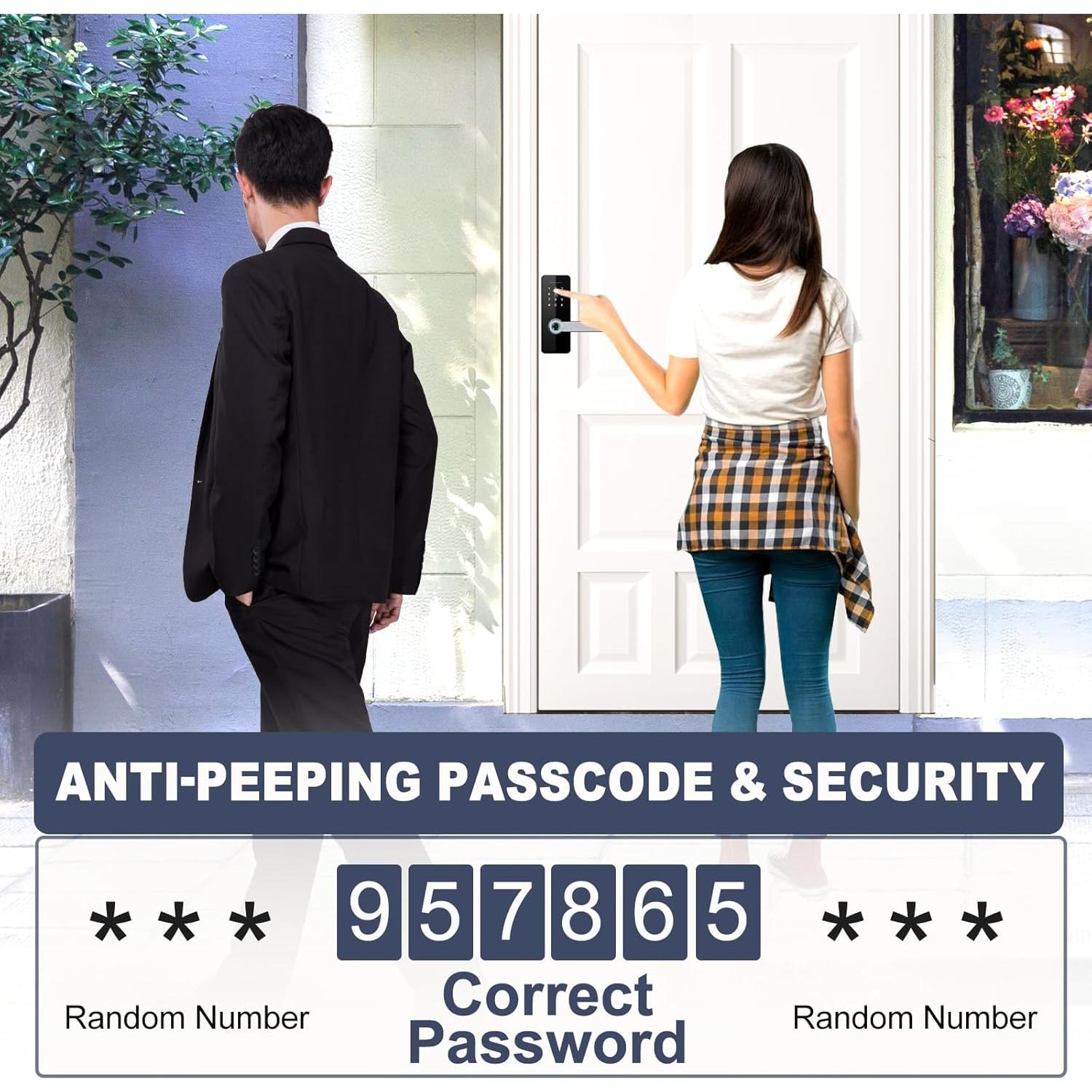 Cerradura Inteligente VIGOPKA con Huella Dactilar y Teclado