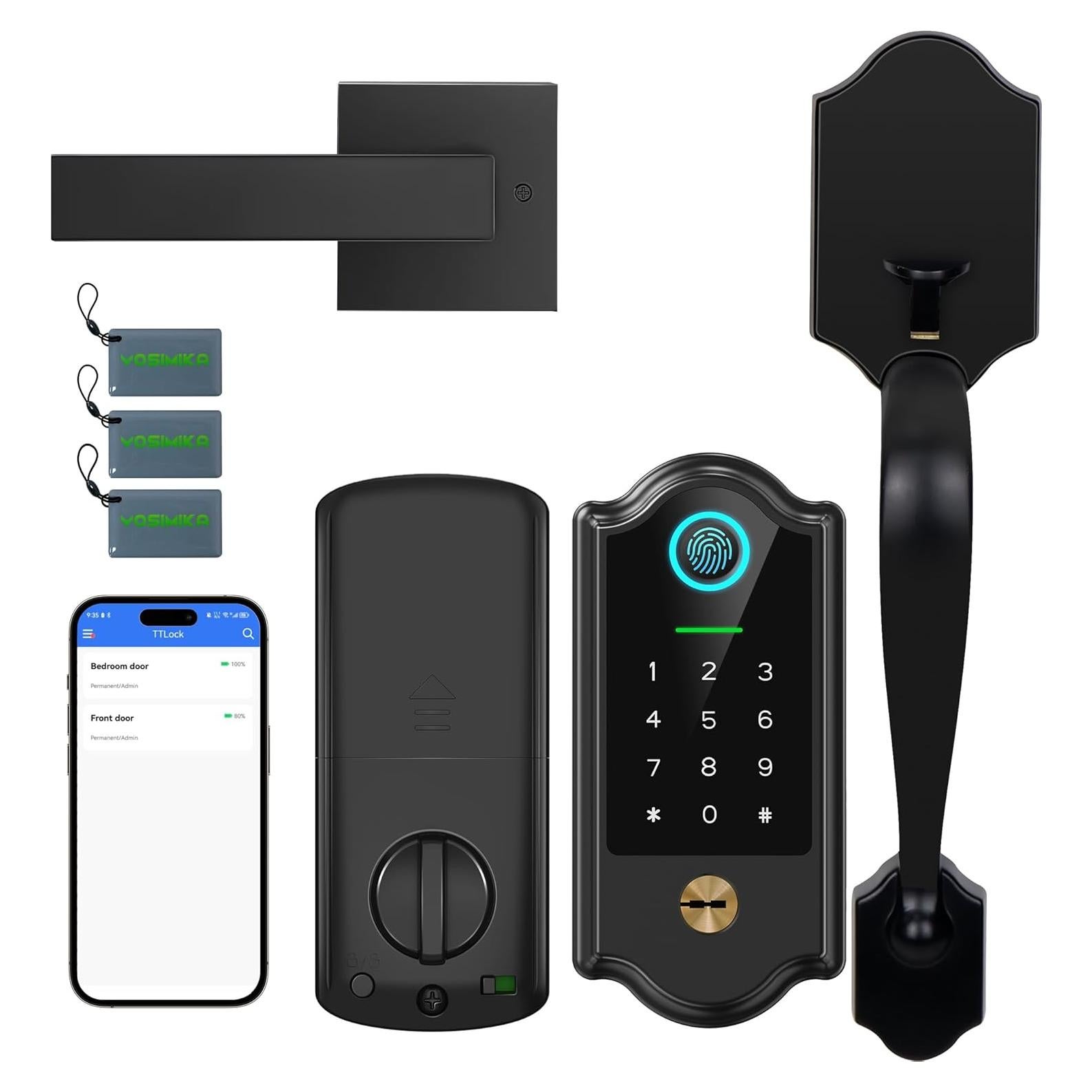 Cerradura Inteligente YOSIMIKA YA3 con Huella Dactilar y App