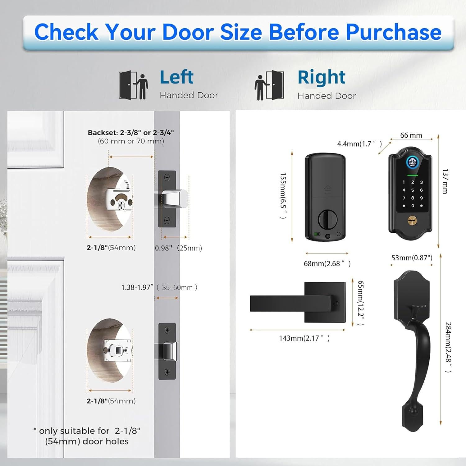 Cerradura Inteligente YOSIMIKA YA3 con Huella Dactilar y App