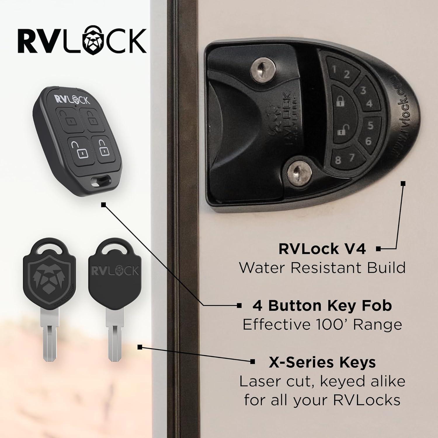 Cerradura de Puerta RVLock V4 Sin Llave con Control Remoto