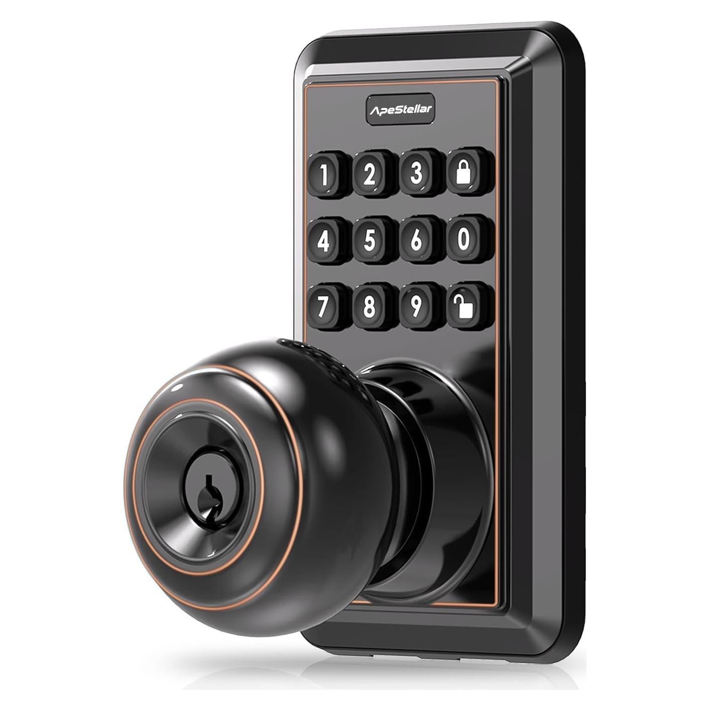 Cerradura de Puerta Sin Llave ApeStellar AS-DK-ORB Bronce