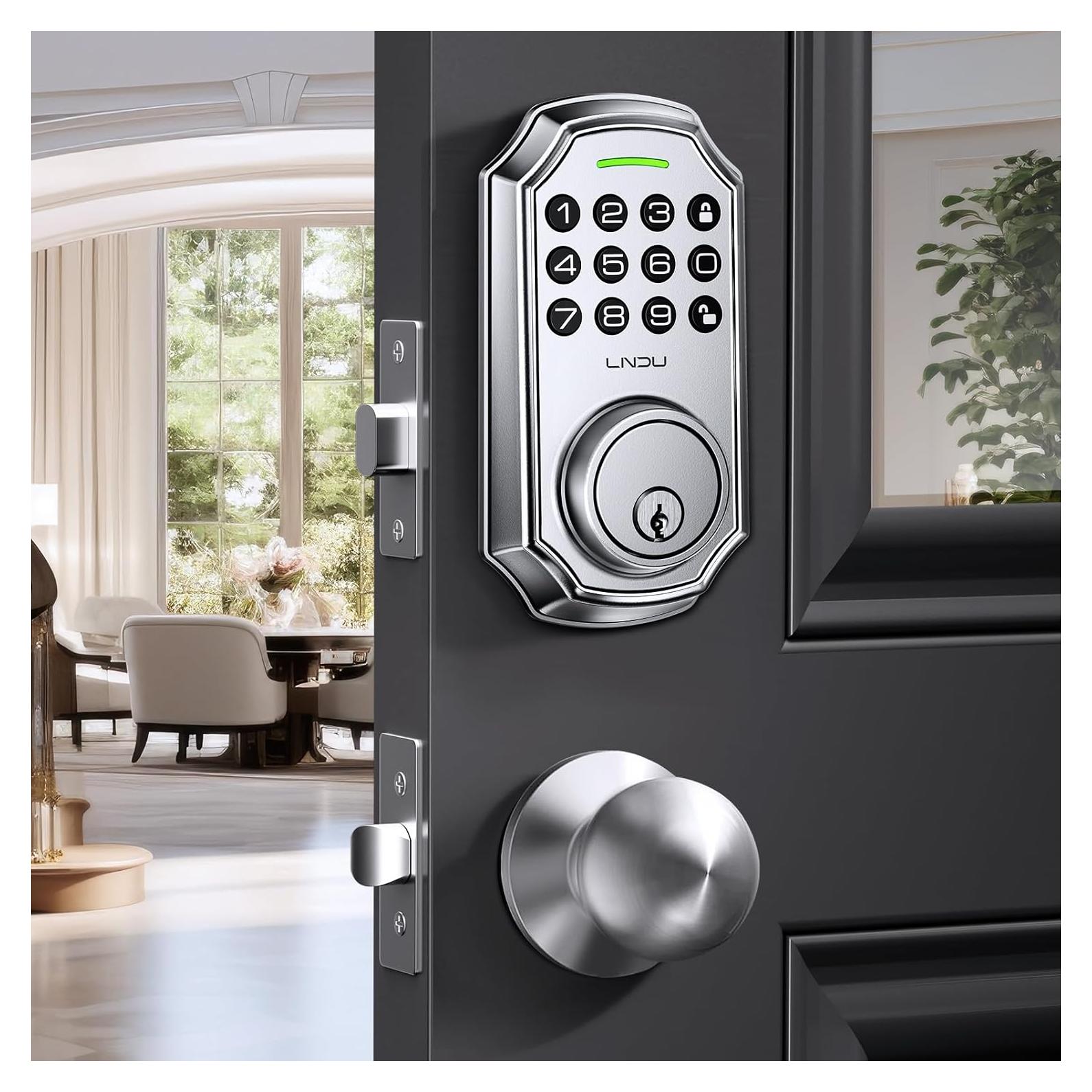 Cerradura Inteligente Sin Llave LNDU K180 con Teclado y Manija