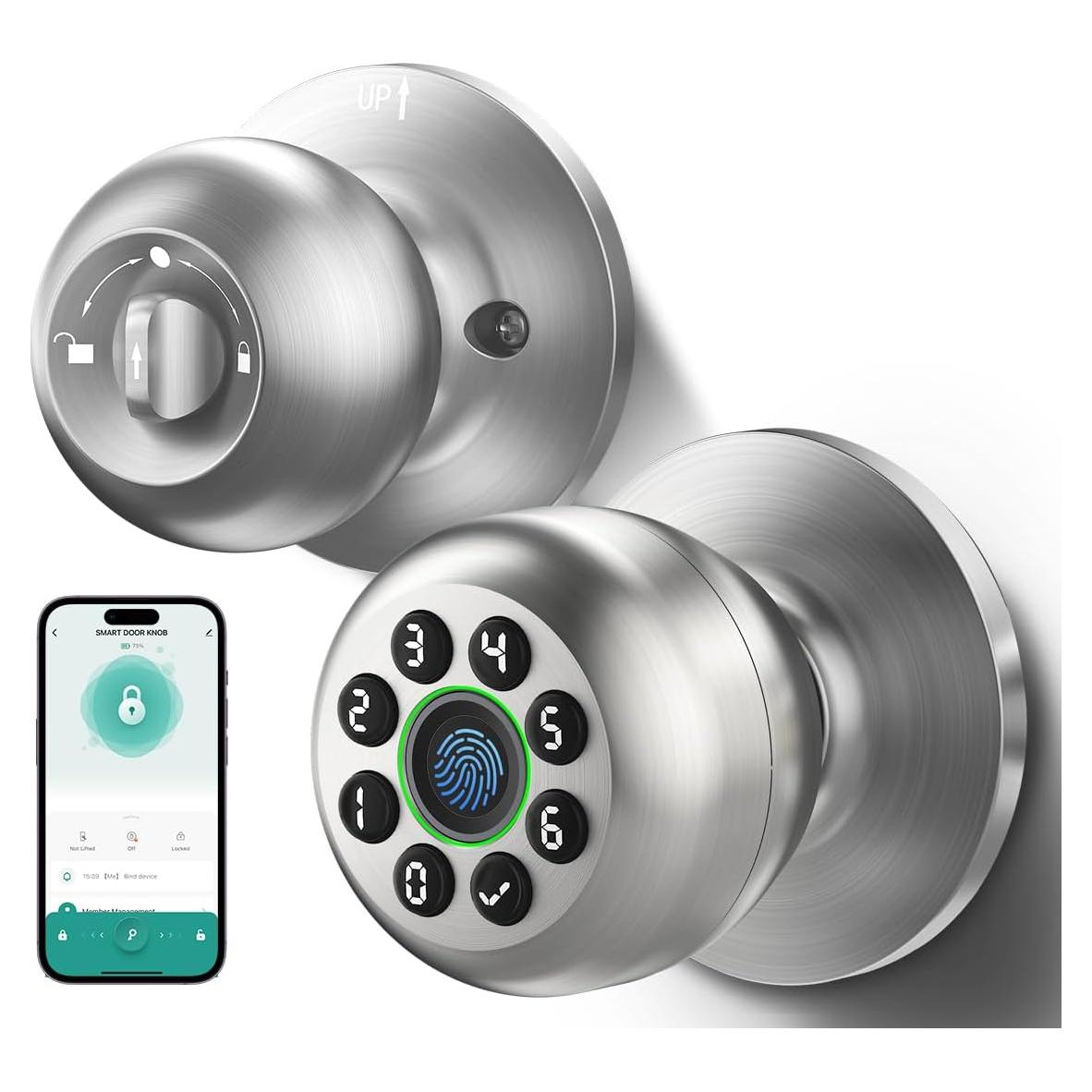 Cerradura Inteligente WREO Biométrica con Teclado y APP