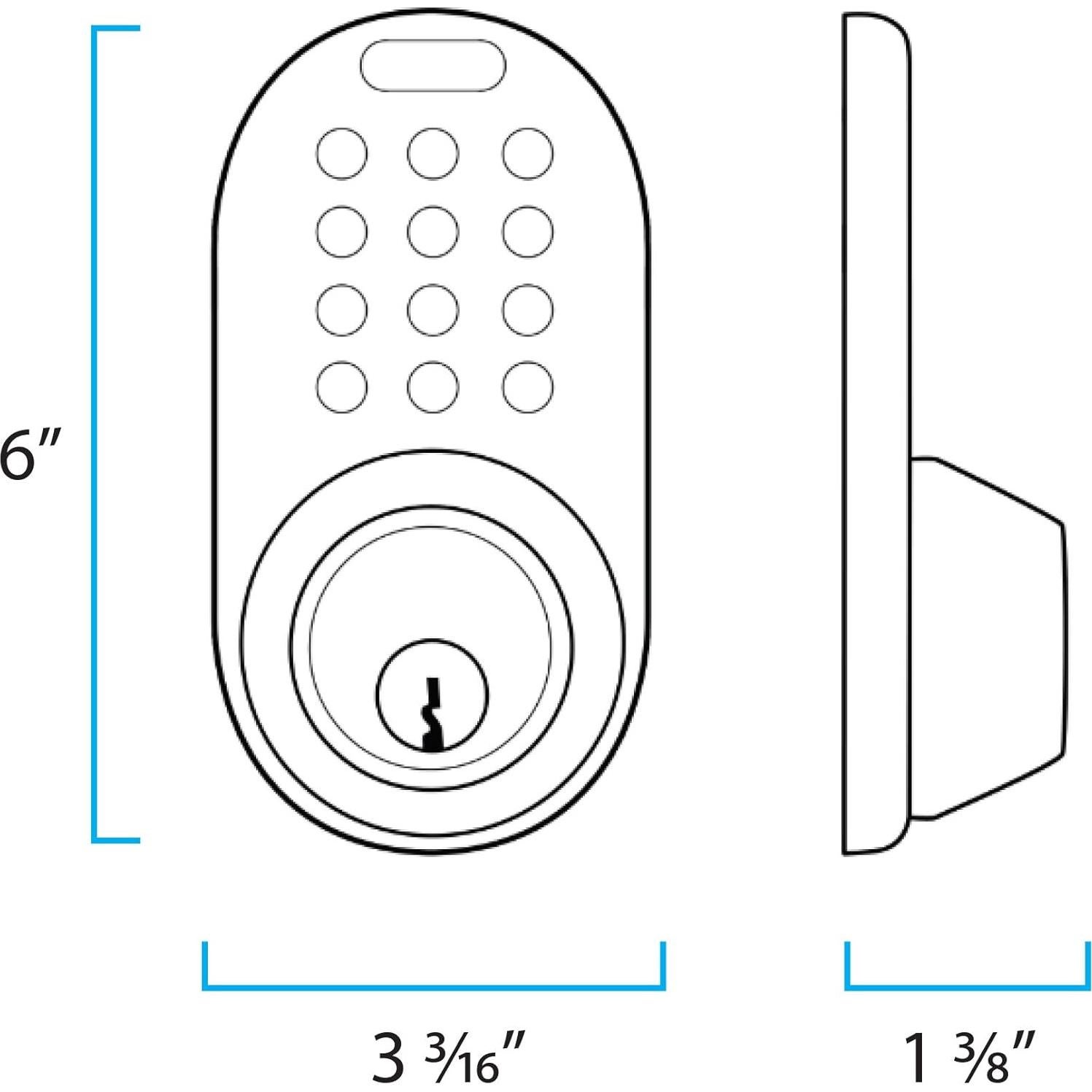 Cerradura Digital MiLocks TF-02SN con Teclado para Puertas Exteriores