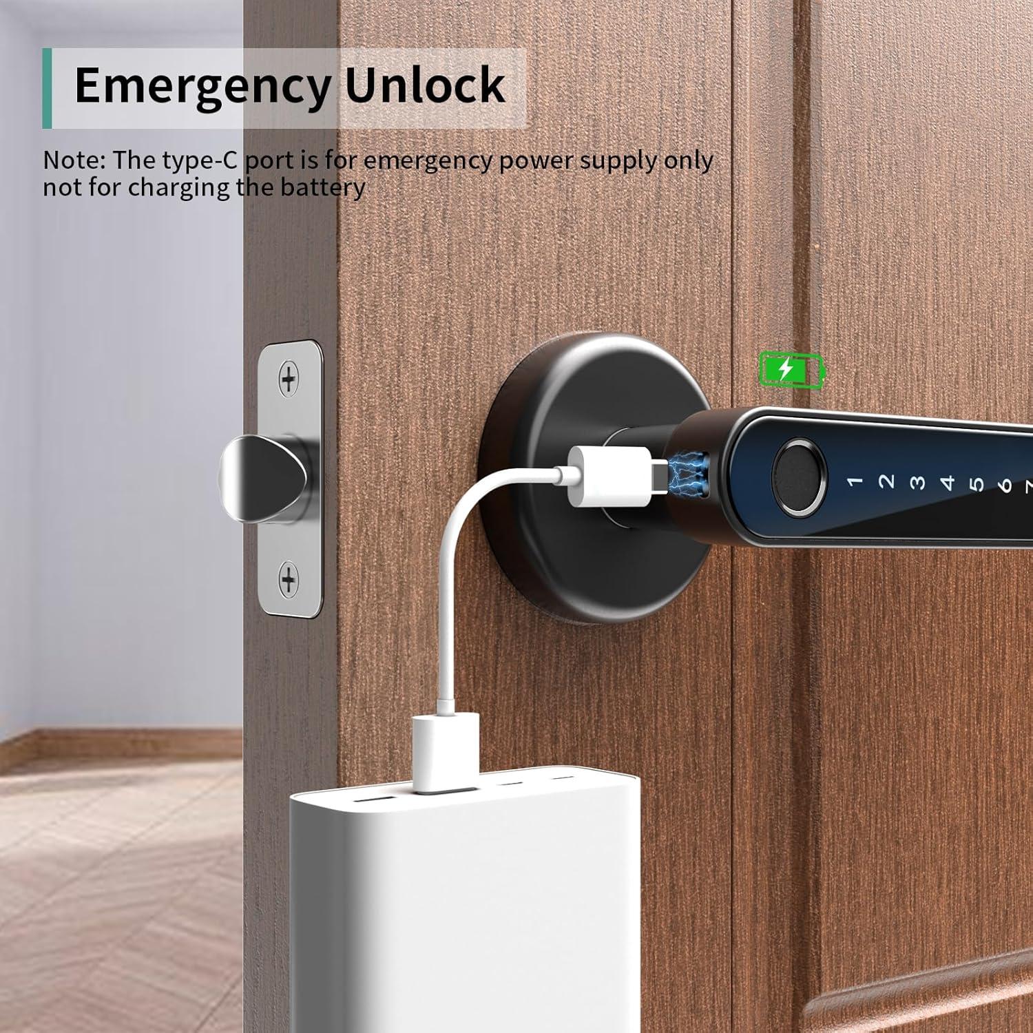 Cerradura Biométrica IRONZON con Teclado y Huella Dactilar 2 Pack