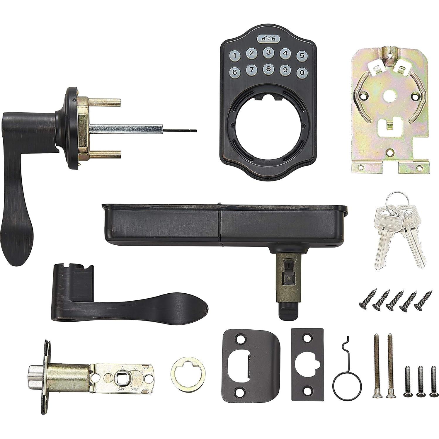 Cerradura Electrónica Sin Llave Amazon Basics Bronce Aceitado