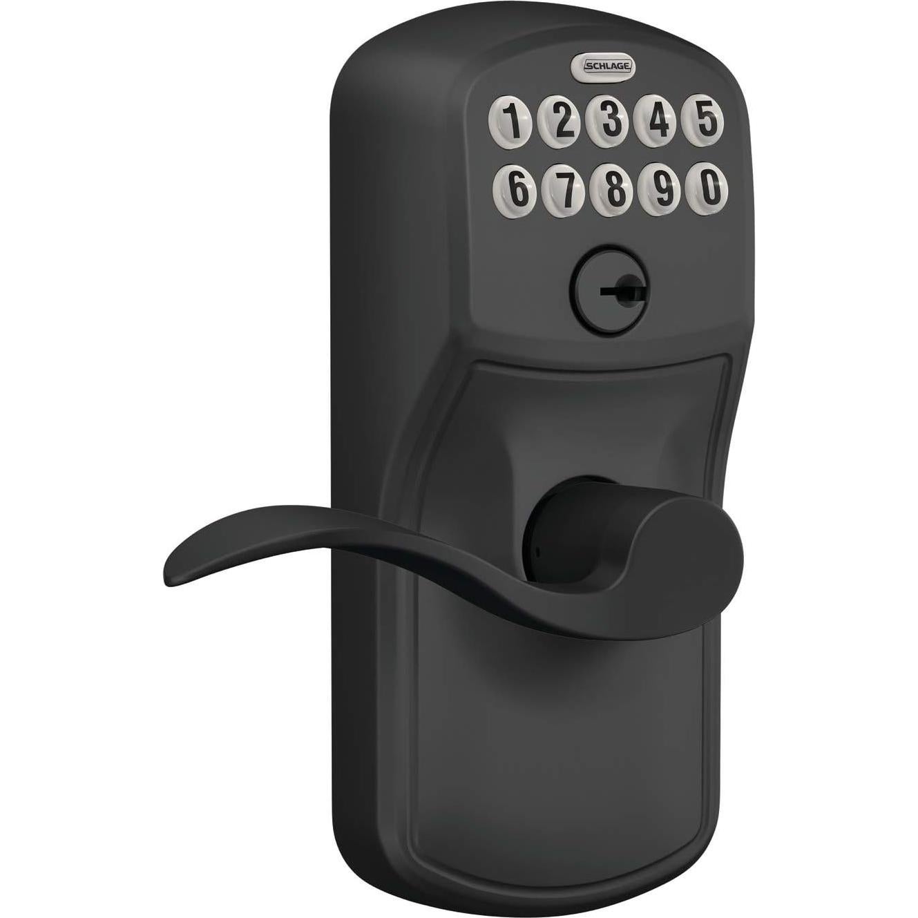 Cerradura Electrónica Schlage FE595 Plymouth Mate Negro