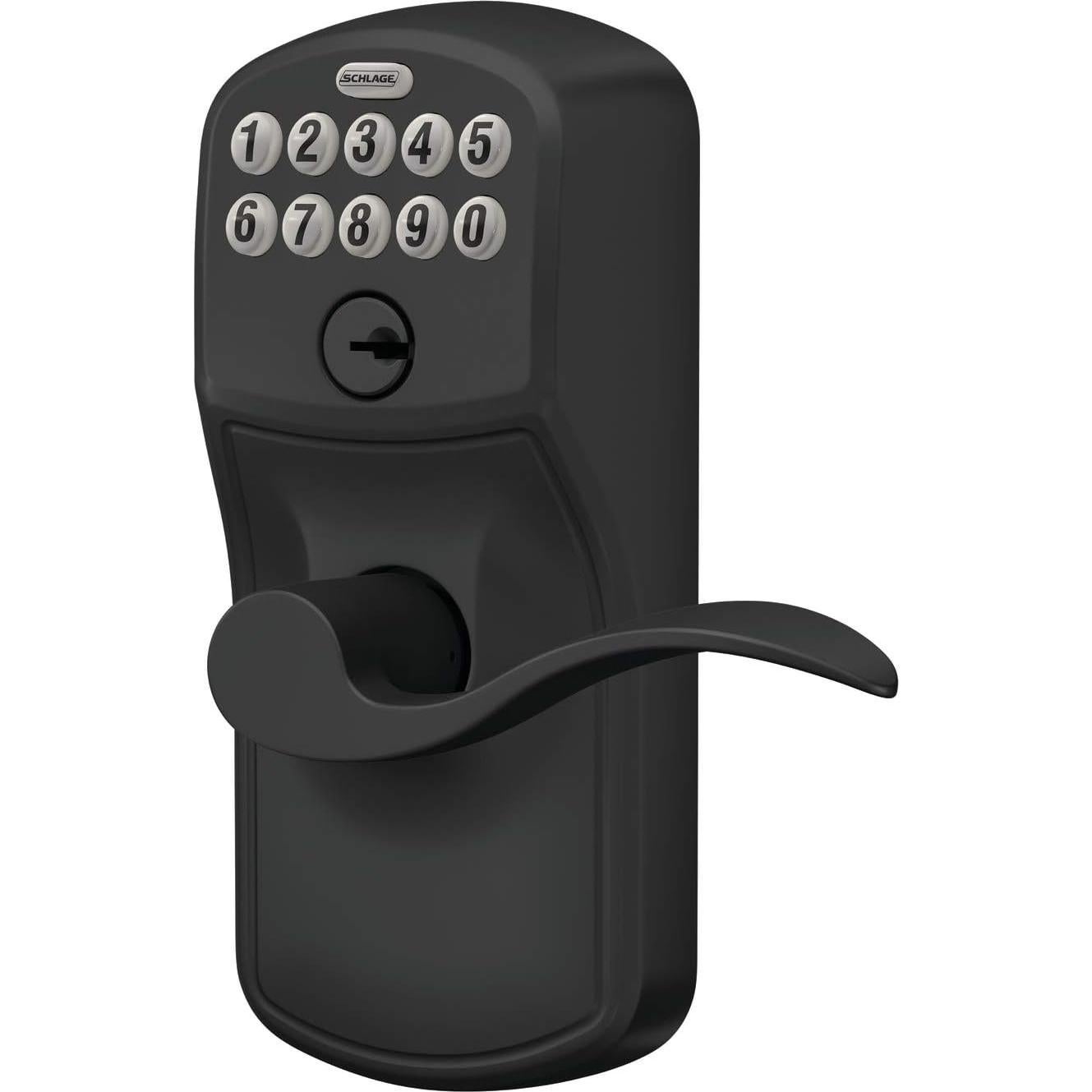 Cerradura Electrónica Schlage FE595 Plymouth Mate Negro