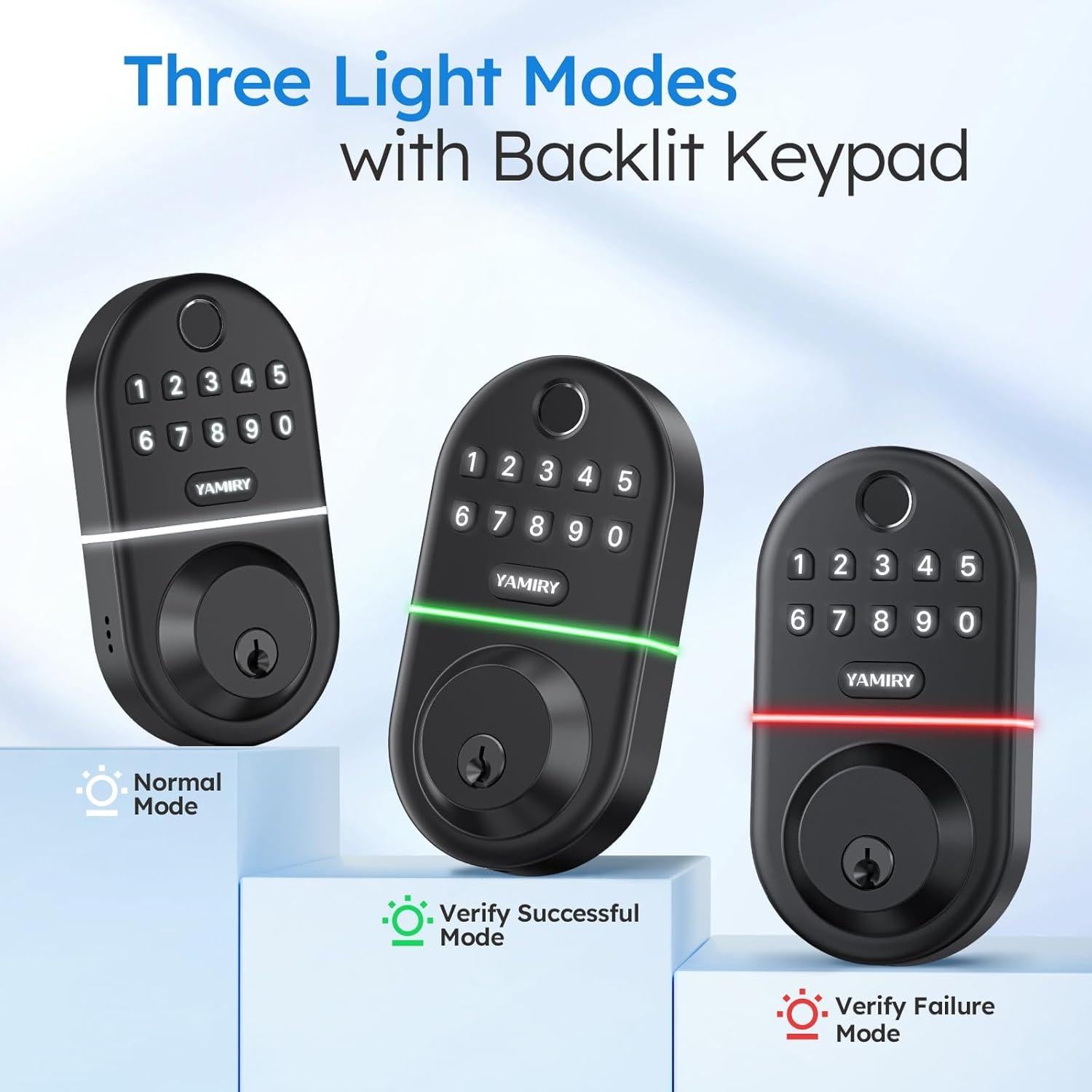 Cerradura Electrónica Biométrica Yamiry YR06 con Teclado