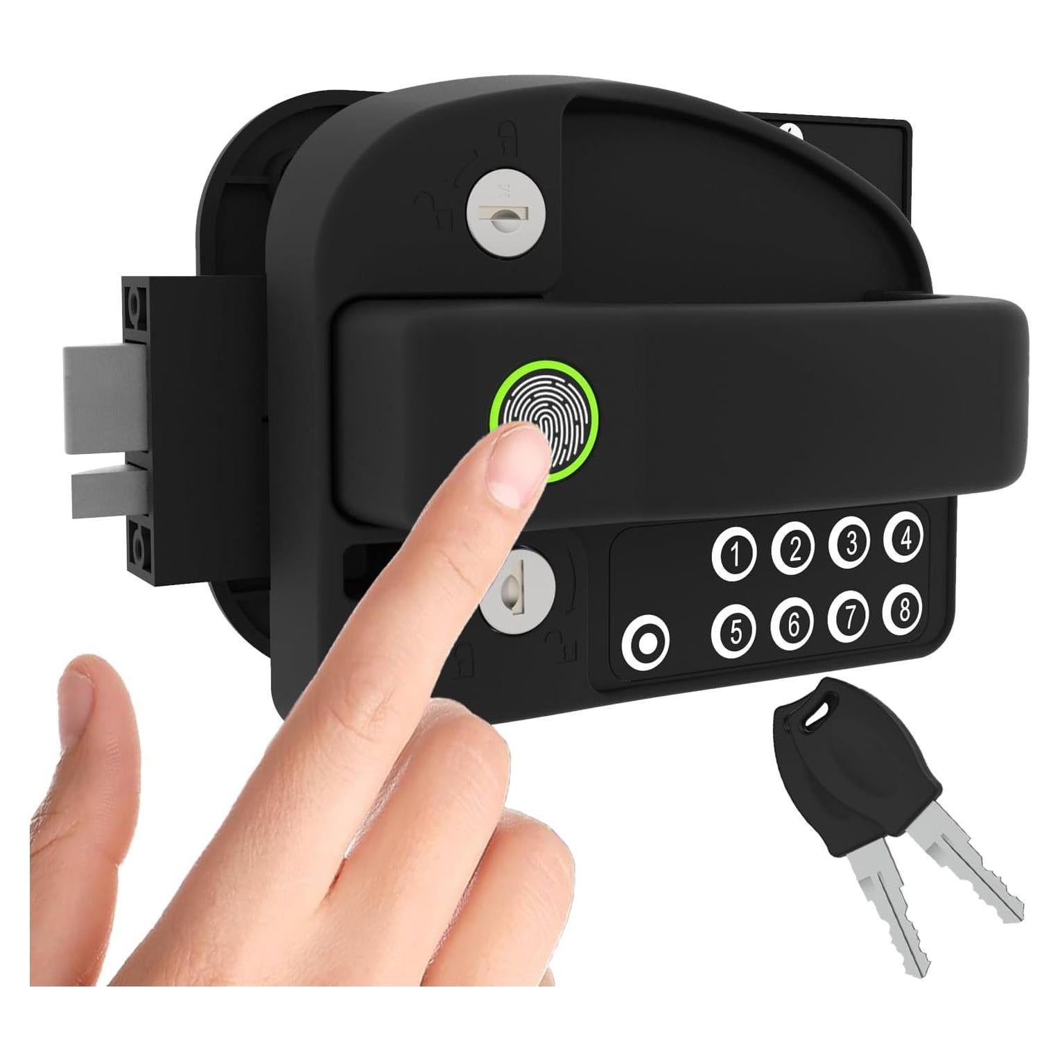 Cerradura de Puerta RV Master Mejorada con Huella Digital y Código