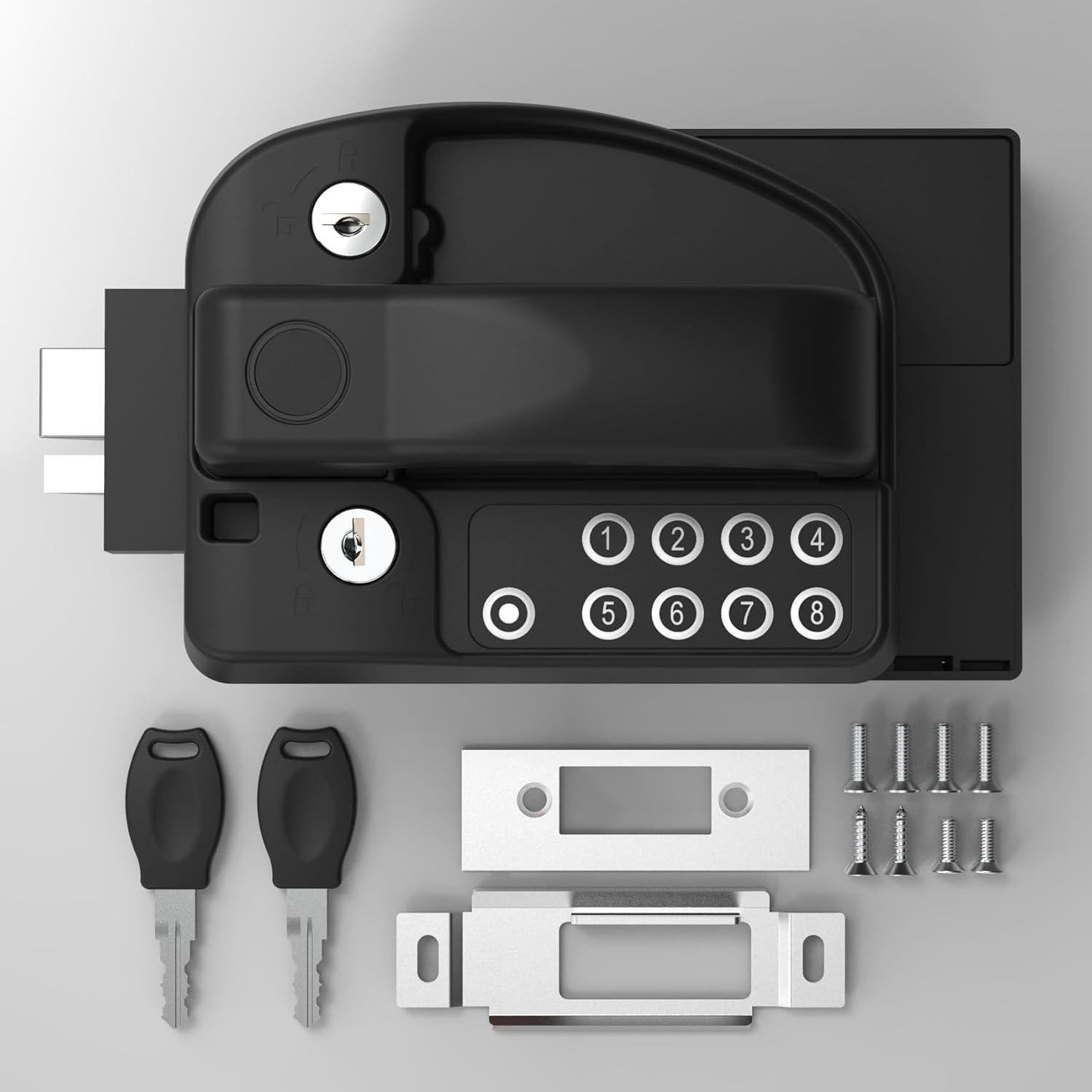 Cerradura de Puerta RV Master Mejorada con Huella Digital y Código
