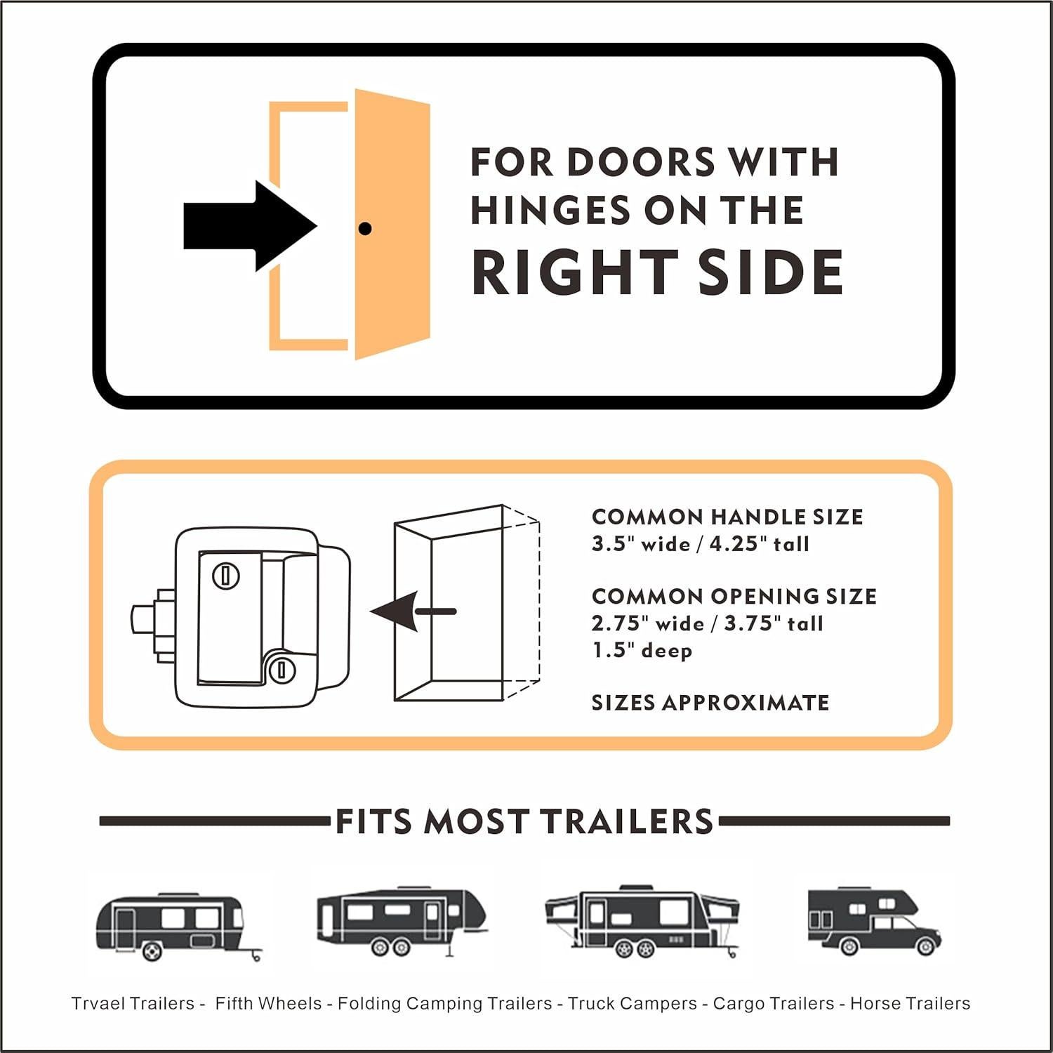 Cerradura de Puerta RV Master Mejorada con Huella Digital y Código