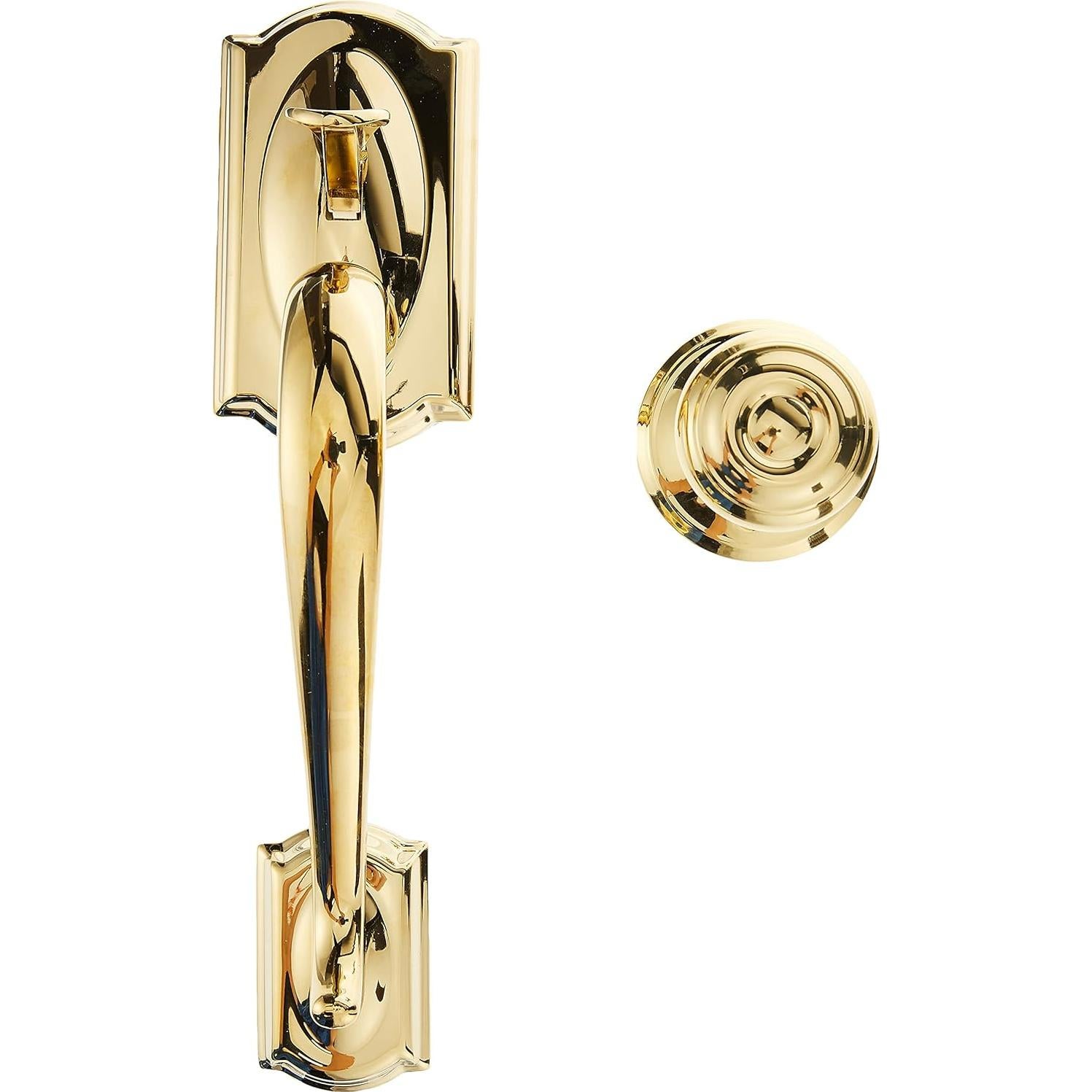 Juego de Manija de Entrada Schlage FE285 CAM 605 Latón Brillante