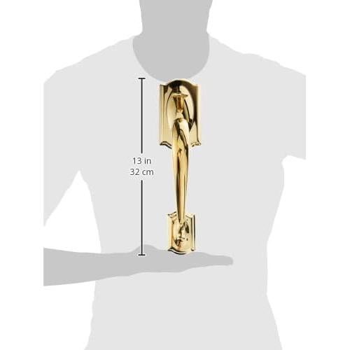 Juego de Manija de Entrada Schlage FE285 CAM 605 Latón Brillante