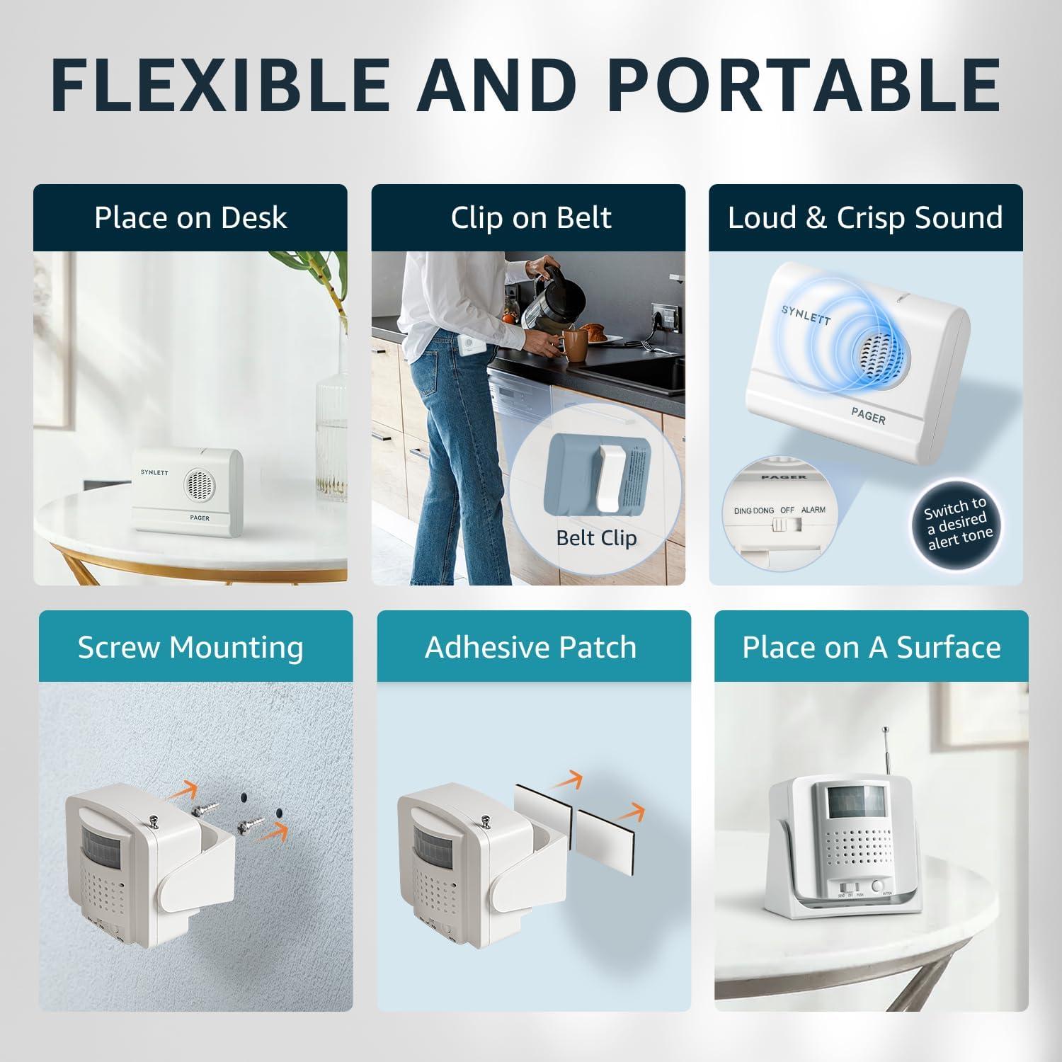 Alarma de Cama Inalámbrica SYNLETT con Sensor de Movimiento