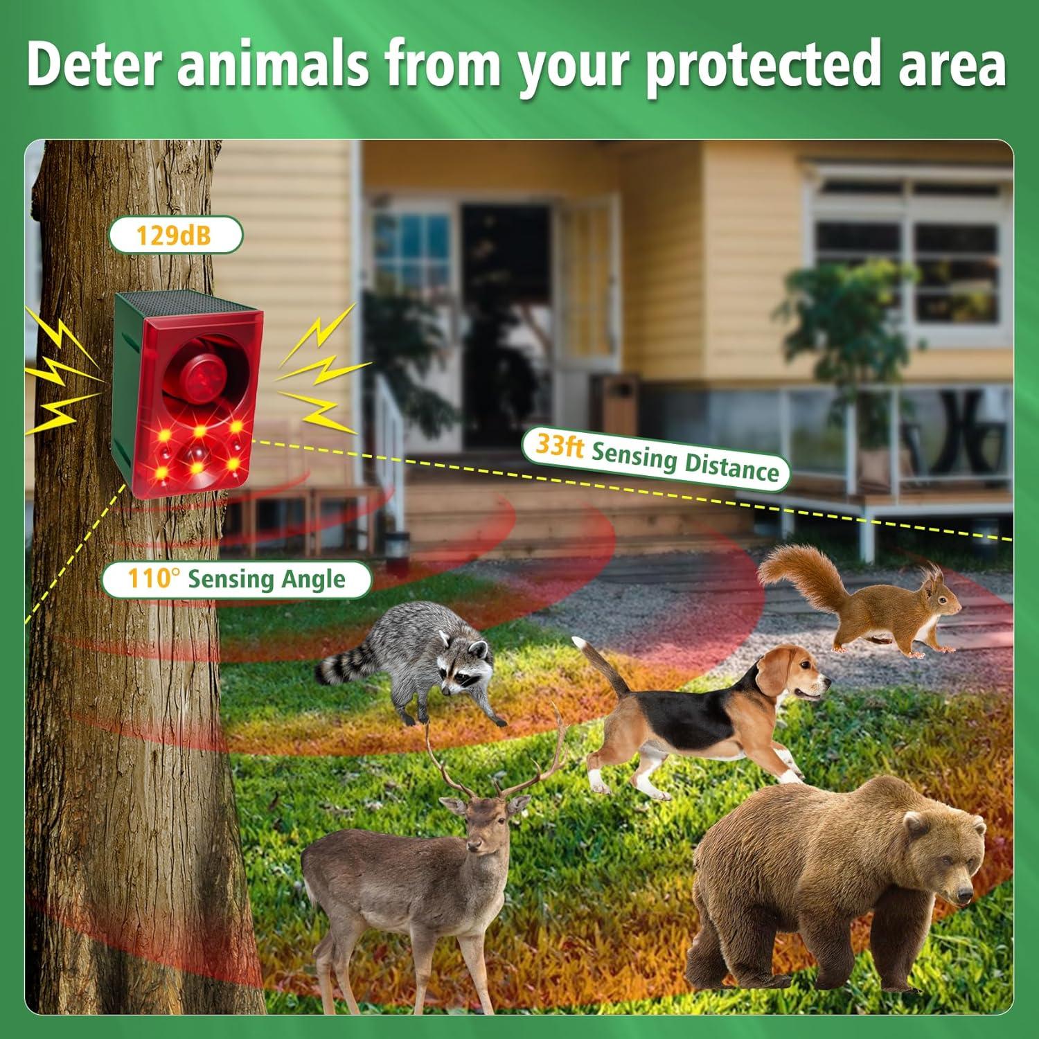 Alarma Solar de Movimiento ChunHee 130db 2pack para Exterior