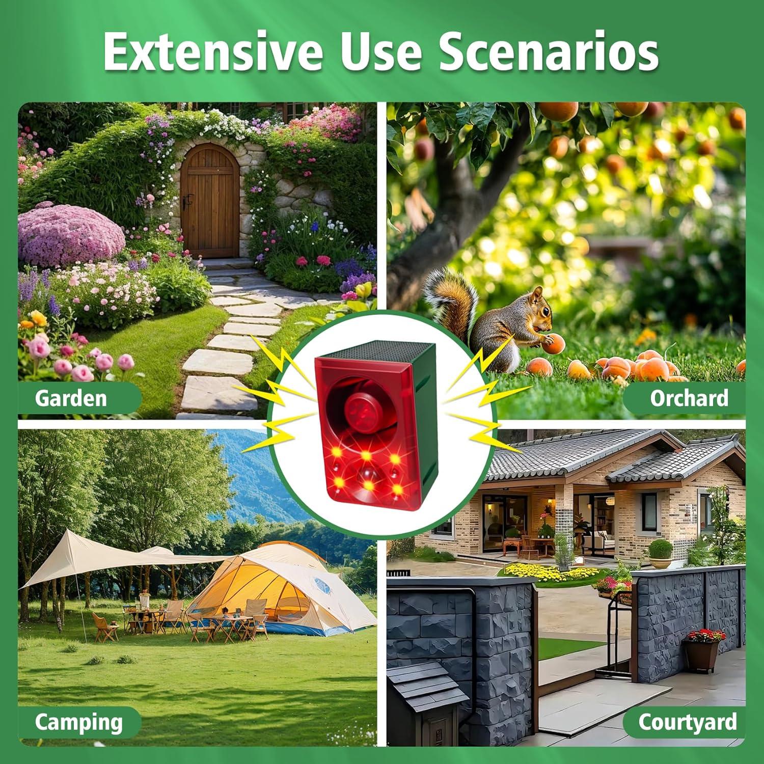 Alarma Solar de Movimiento ChunHee 130db 2pack para Exterior