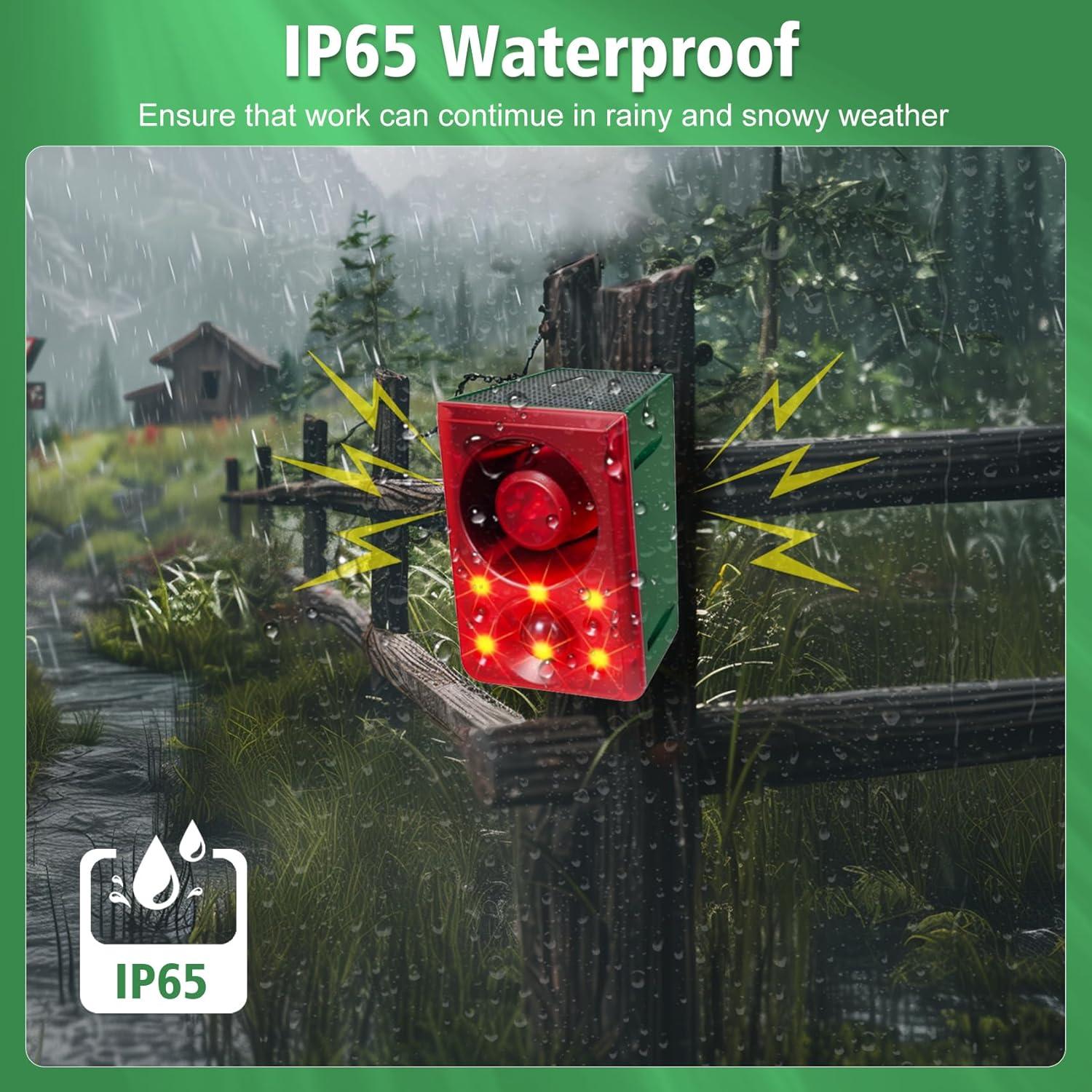 Alarma Solar de Movimiento ChunHee 130db 2pack para Exterior