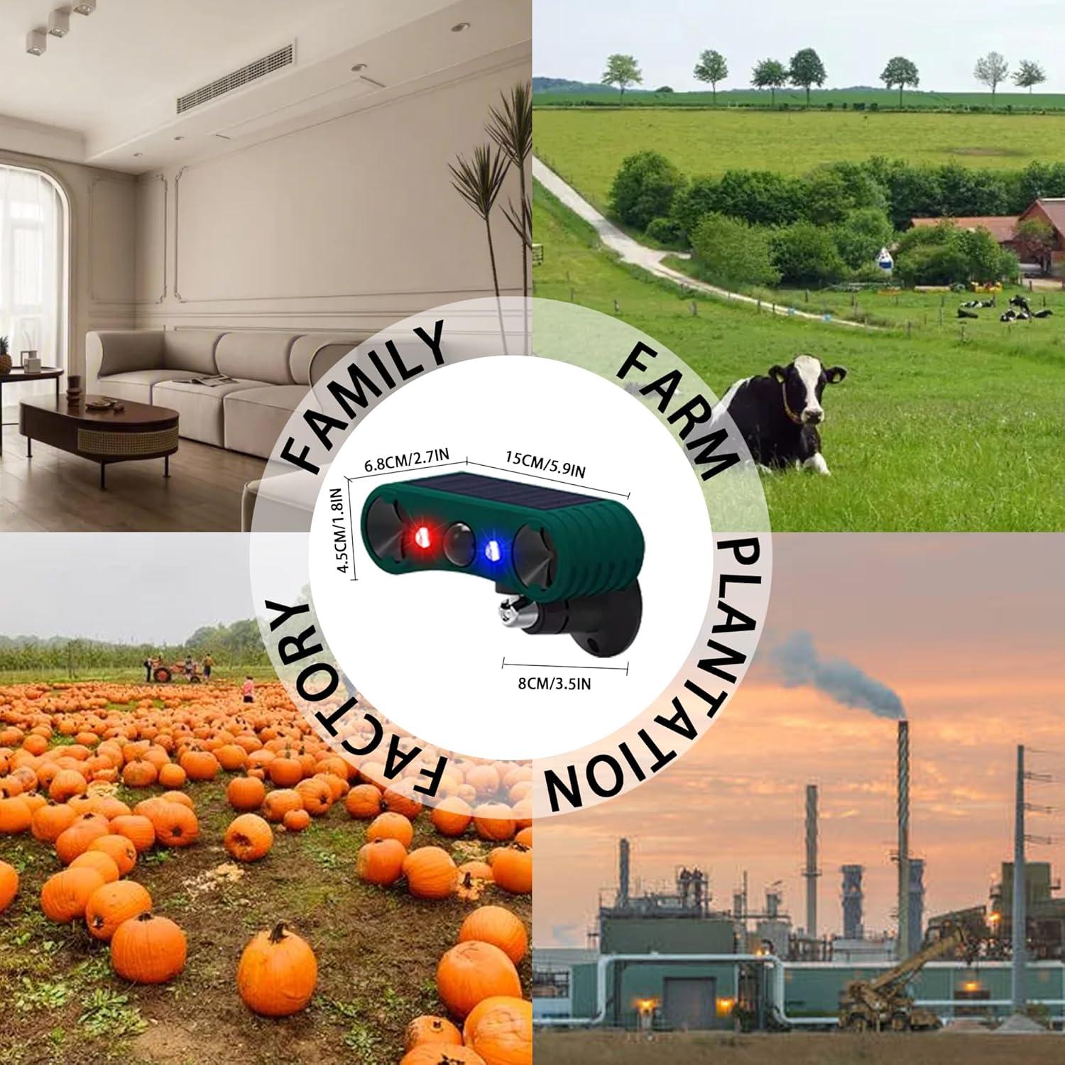 Alarma Solar de Movimiento QXMH 129dB para Exteriores