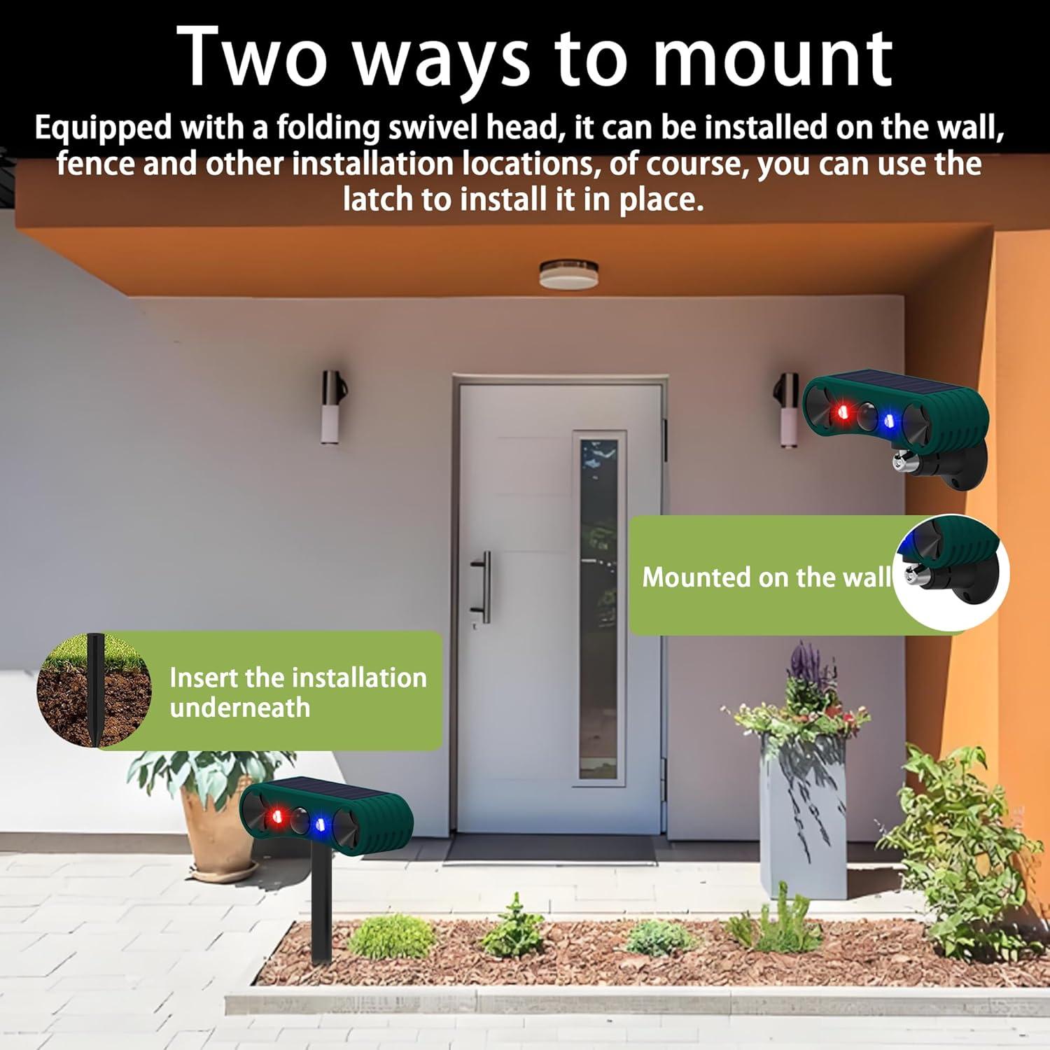 Alarma Solar de Movimiento QXMH 129dB para Exteriores