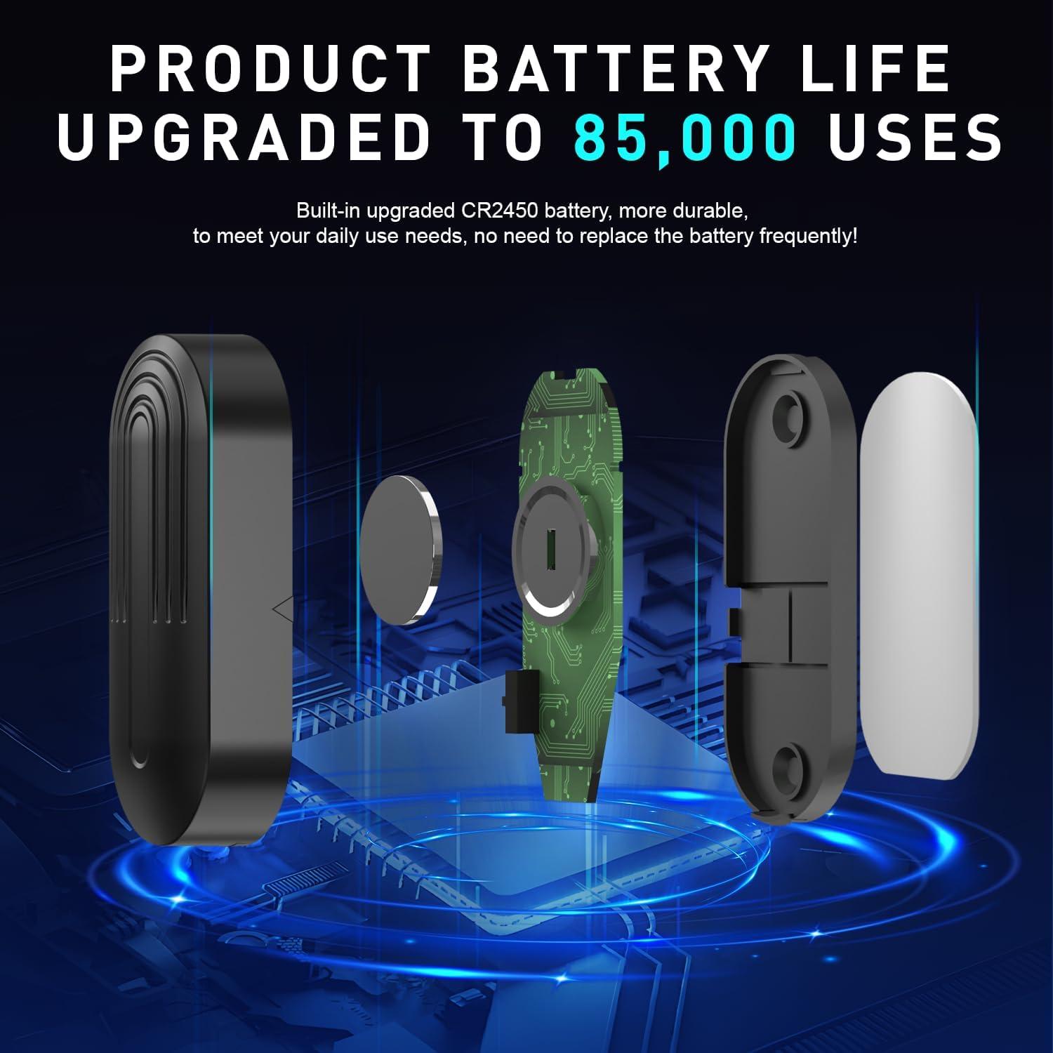 Timbre Inalámbrico SanJie con 1 Sensor y 2 Receptores