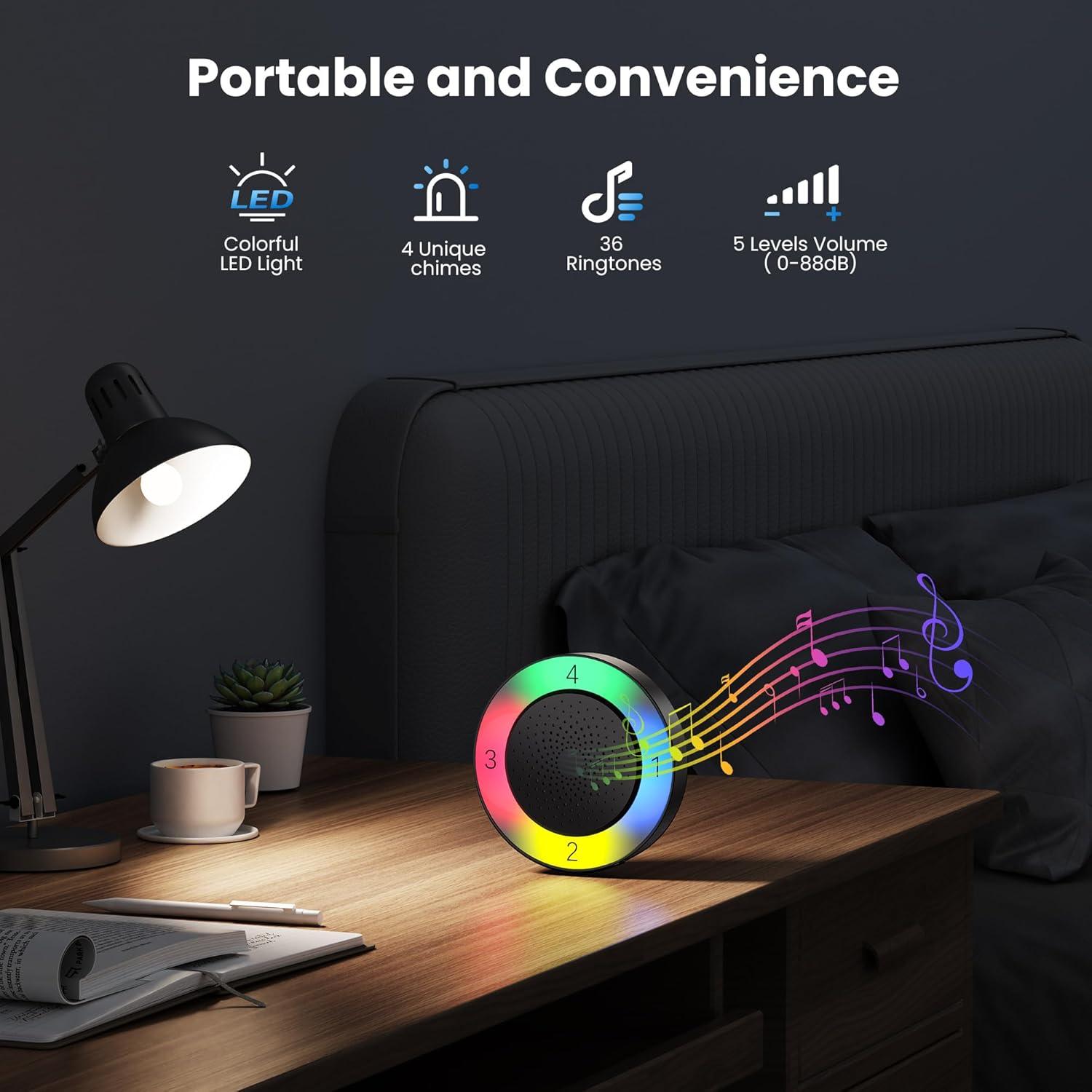 Alarma Inalámbrica Solar Tecknet EMD01001BA01 con Sensor de Movimiento