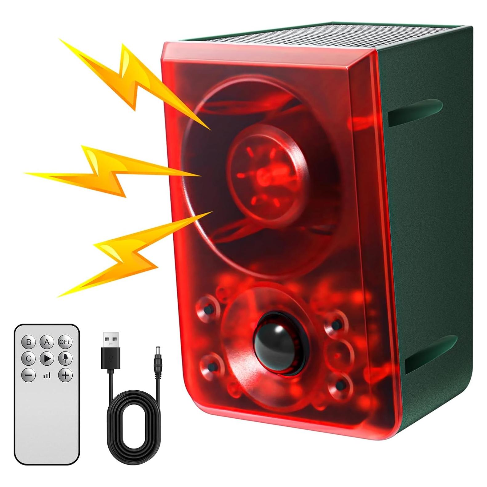 Alarma Solar de Movimiento Oudaer con Ladrido de Perro 130dB