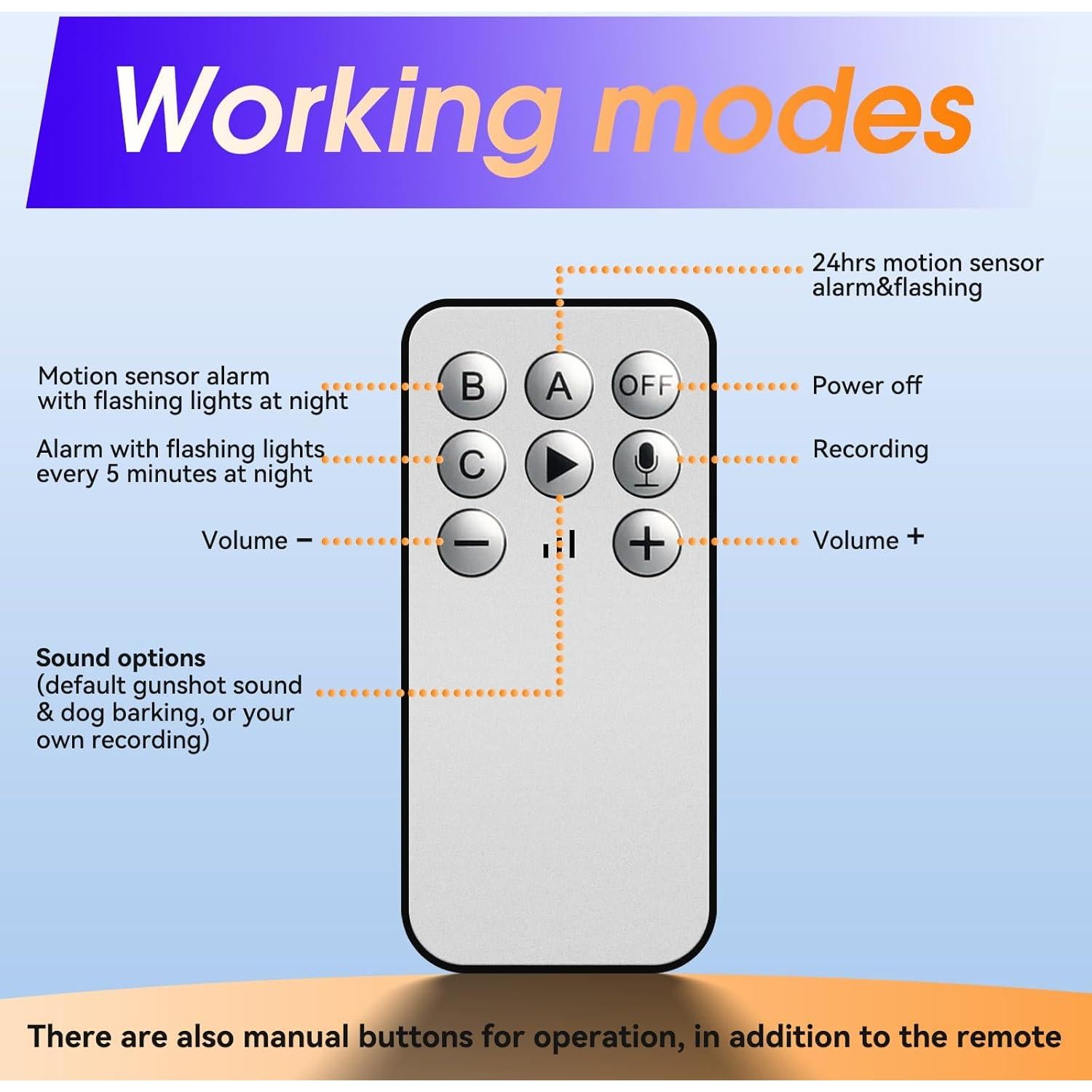 Alarma Solar de Movimiento Oudaer con Ladrido de Perro 130dB