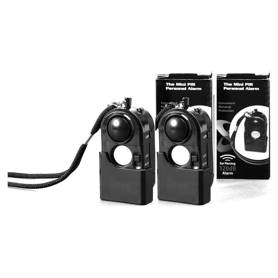 Alarma de Movimiento Portátil CREVENT con Sirena 120DB y Luz LED