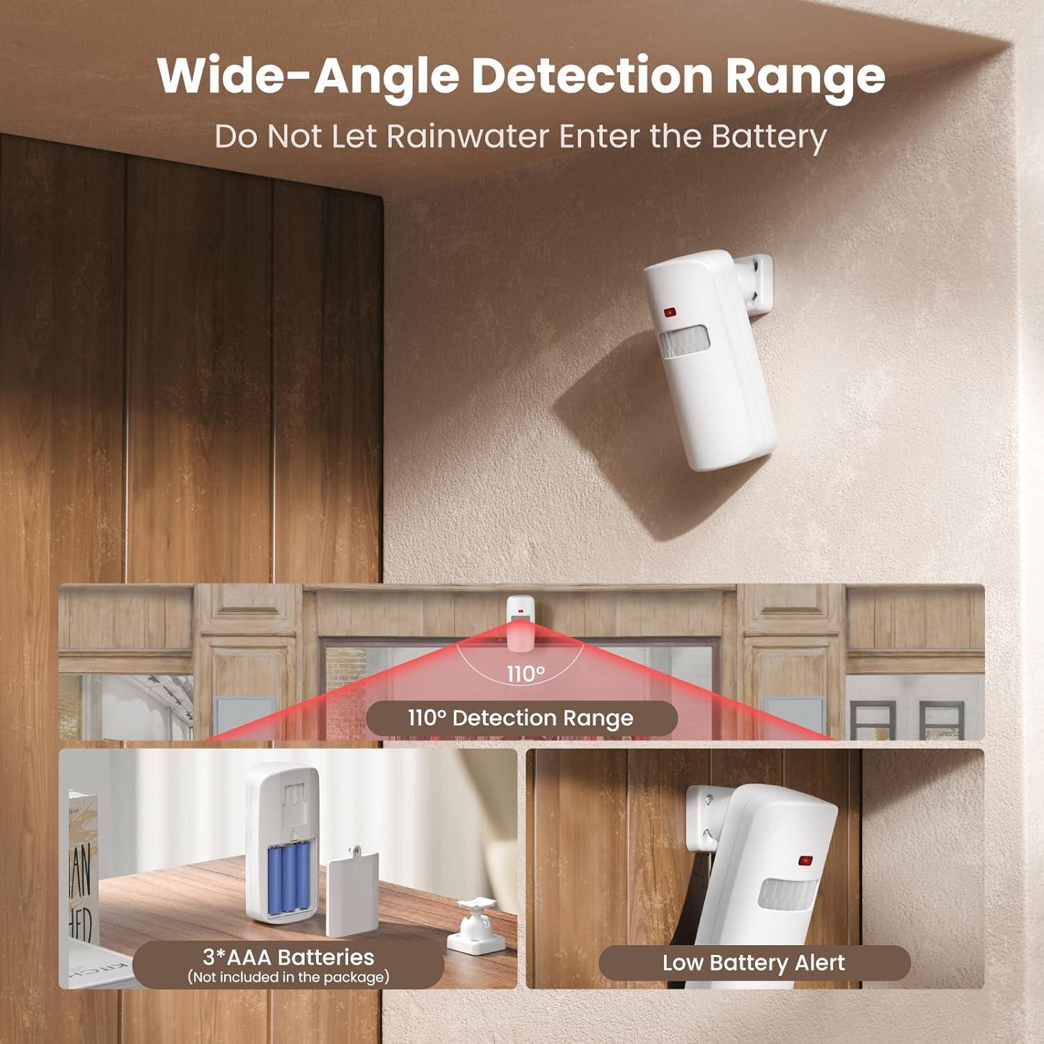 Timbre Inalámbrico TECKNET con Sensor de Movimiento 61 Melodías