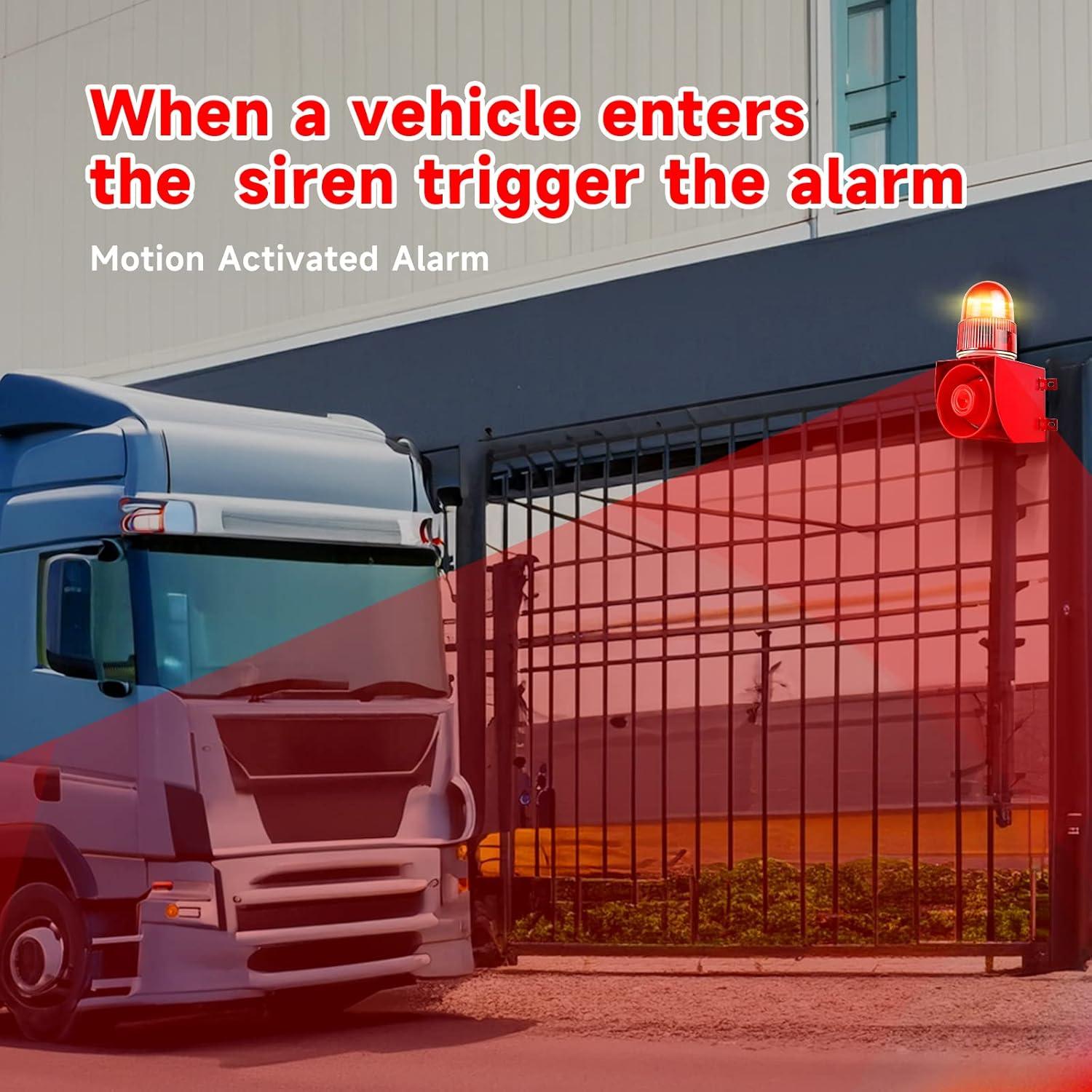 Alarma de Movimiento 120dB SLA-01W con Control Remoto y Luz LED