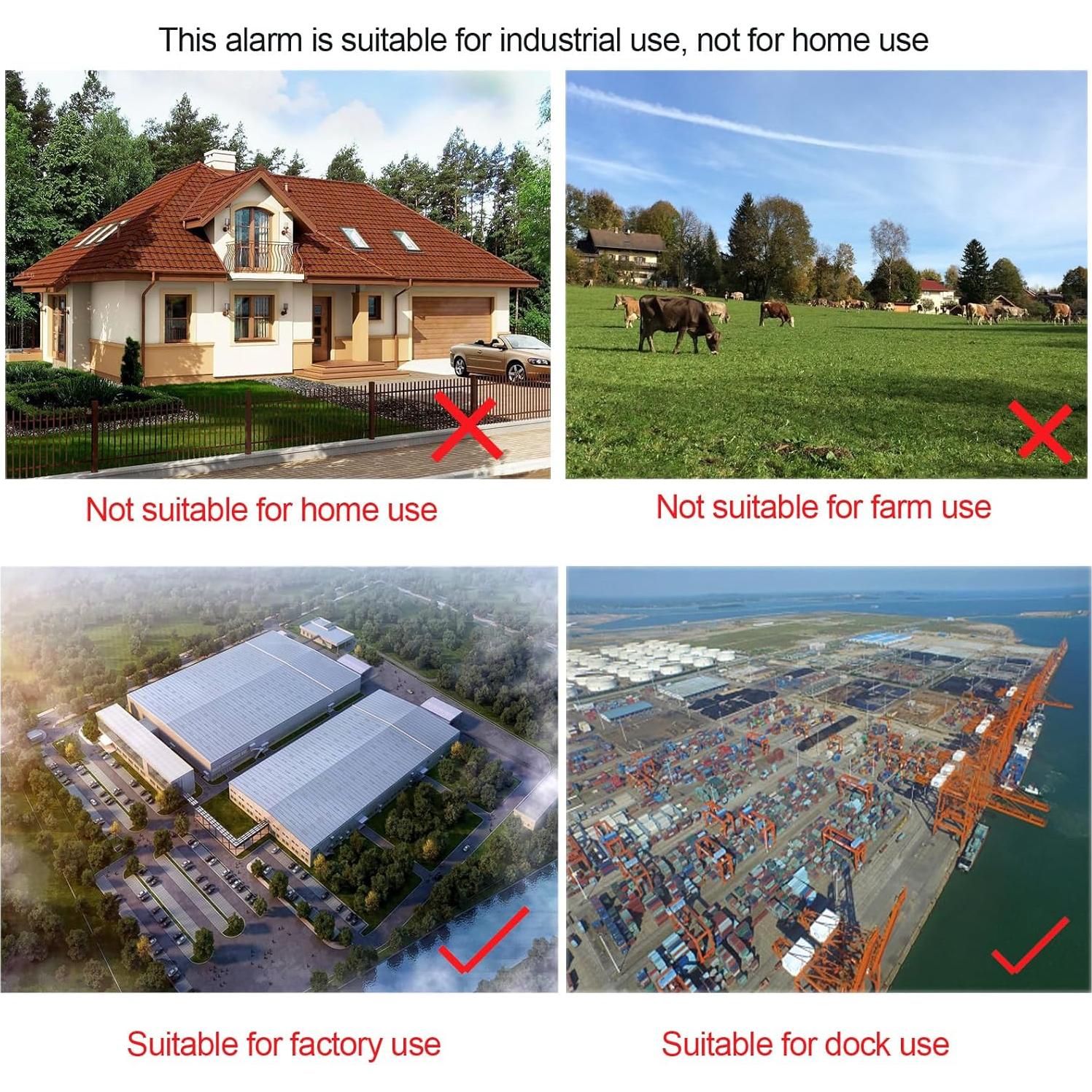 Alarma de Movimiento 120dB SLA-01W con Control Remoto y Luz LED