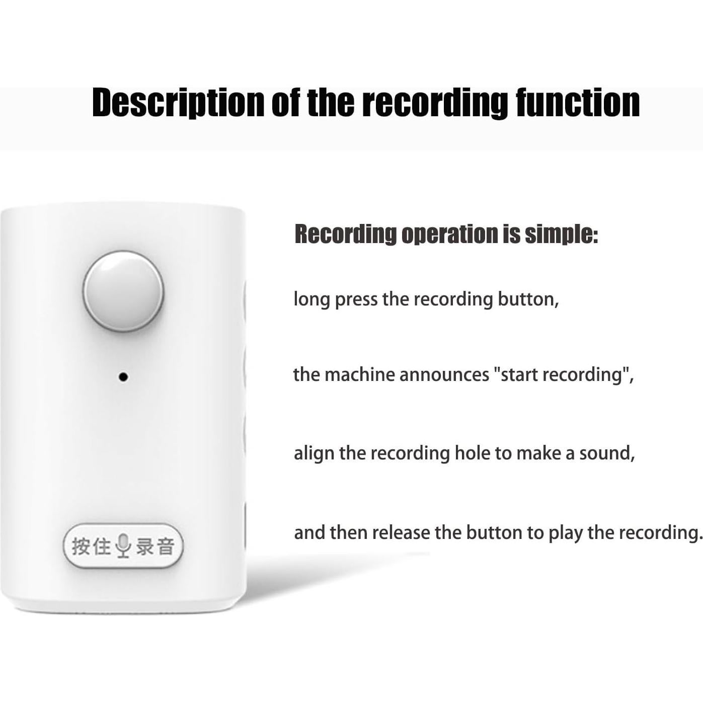 Reproductor de sonido activado por movimiento XYszpcgs 30s