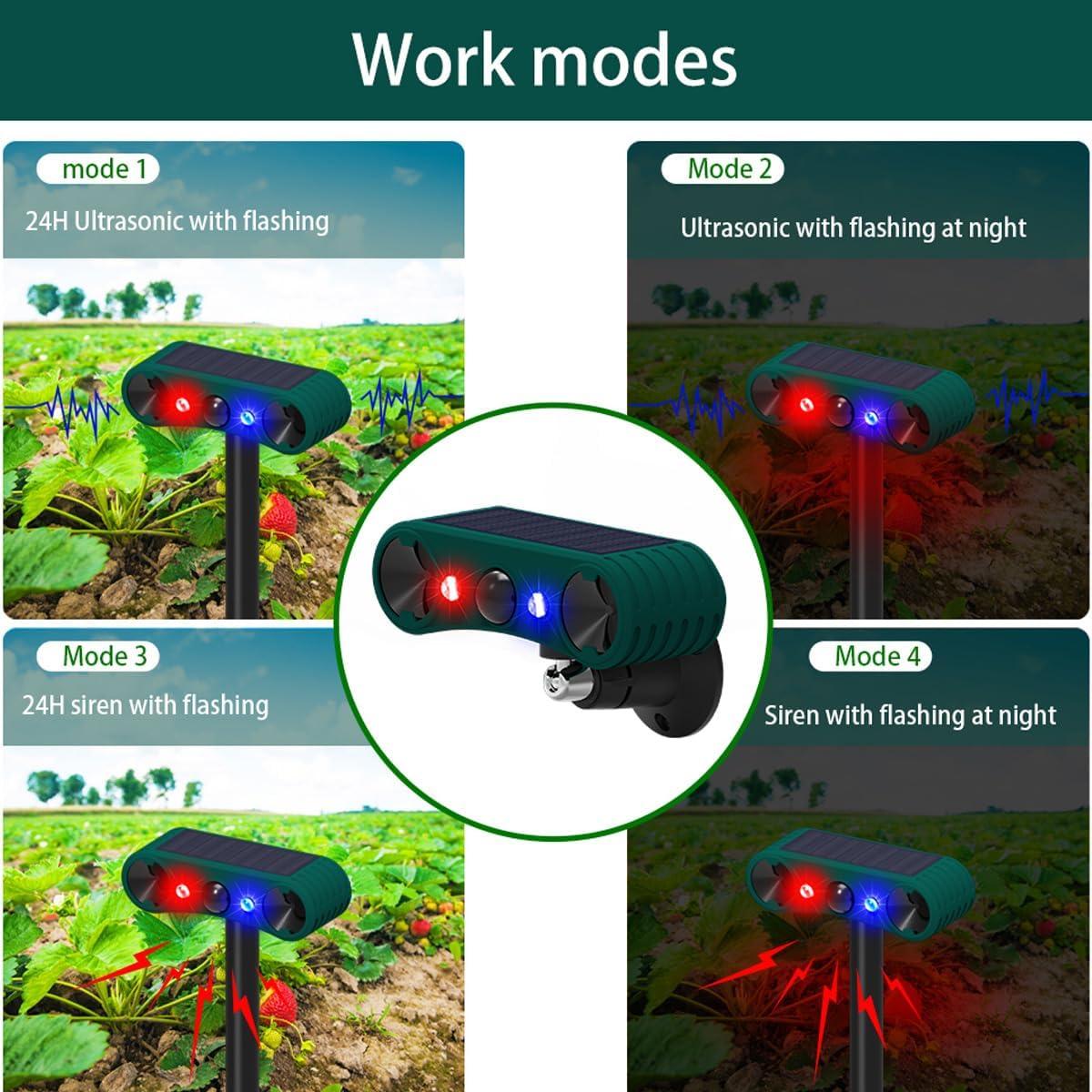 Alarma Solar de Movimiento ROYELLE MS-02 130dB con Luz LED