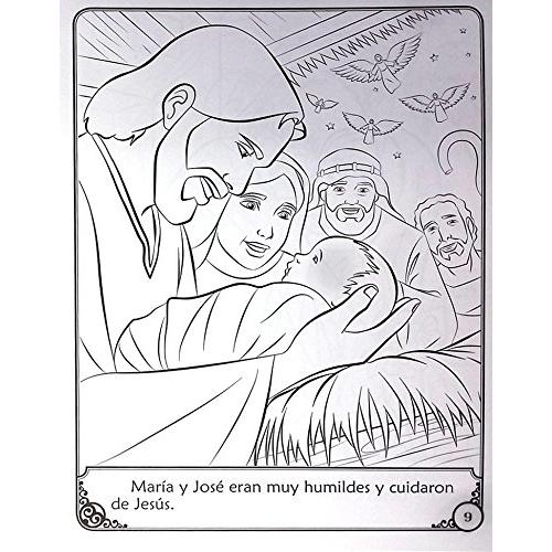 Hermoso Francis Libro para colorear: El relato do Maria La madre de dios Libro De Cuentos Para Colorear-The story of Mary The Mother of God Coloring ... Edition-Soft Cover (Brother Francis)