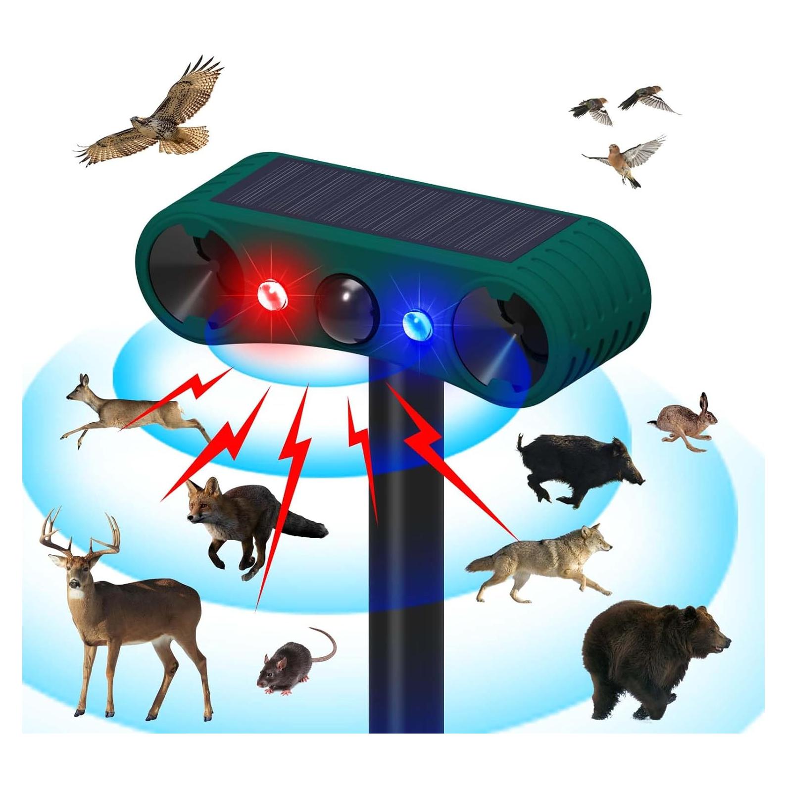 Alarma Solar de Movimiento LAFEINA 129dB Luz Estroboscópica