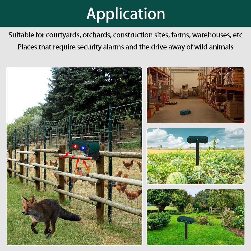 Alarma Solar de Movimiento LAFEINA 129dB Luz Estroboscópica