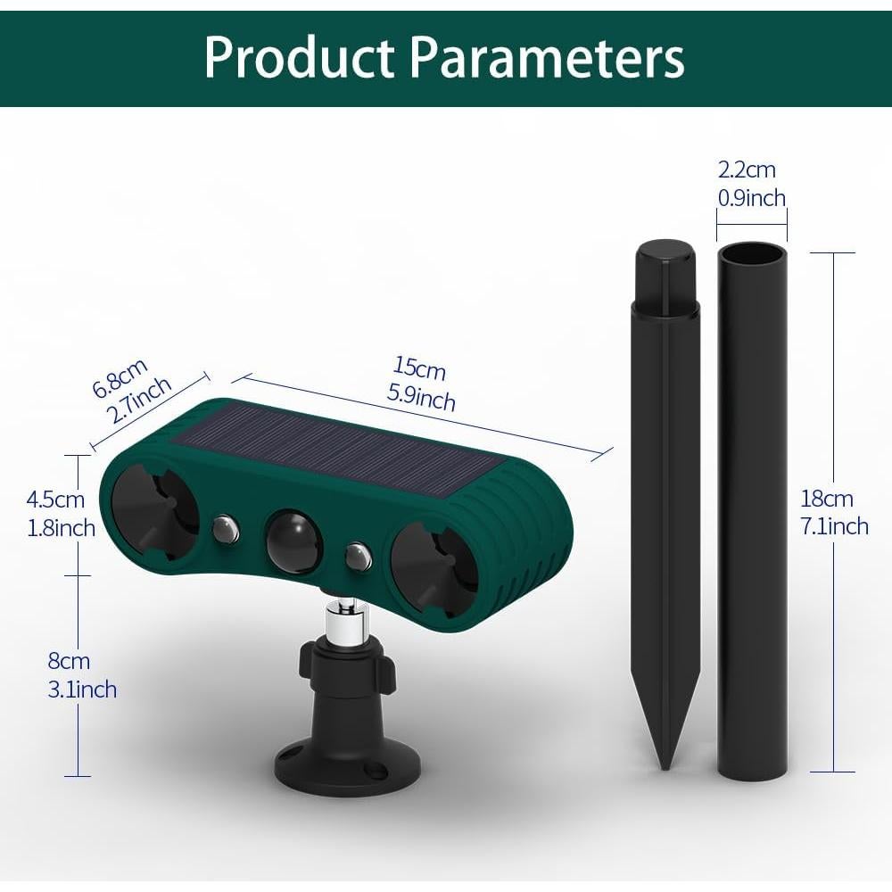 Alarma Solar de Movimiento LAFEINA 129dB Luz Estroboscópica