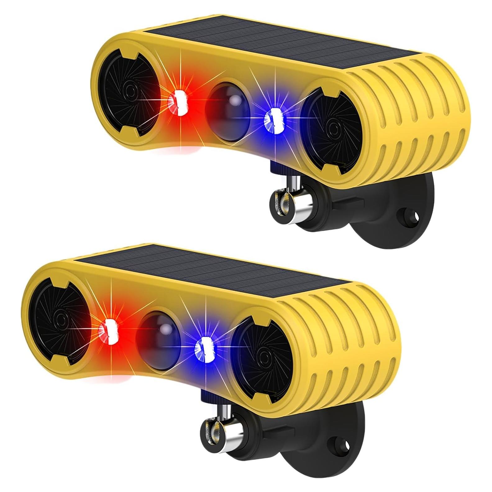 Alarma Solar de Movimiento WONFAST con Luz Estroboscópica LED 2Pack