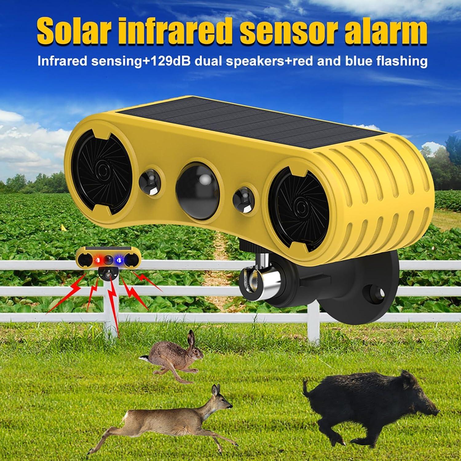 Alarma Solar de Movimiento WONFAST con Luz Estroboscópica LED 2Pack